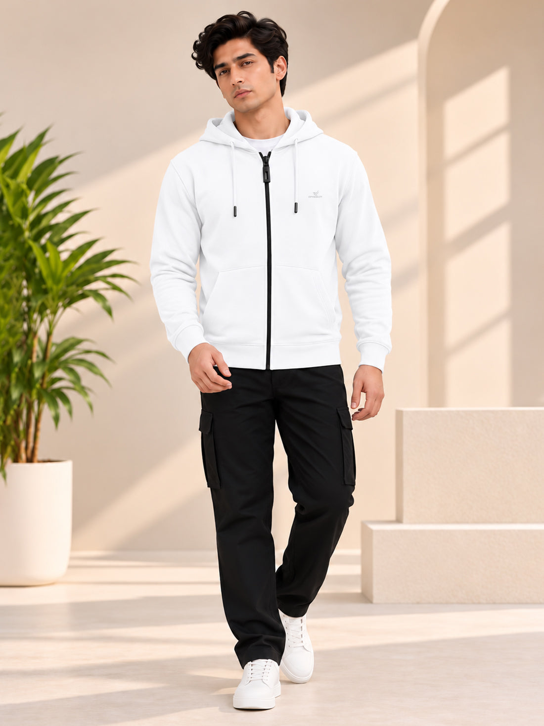 Dpassion Men’s Premium 340 GSM Hooded Sports Jacket – Wholesale Manufacturer & Exporter