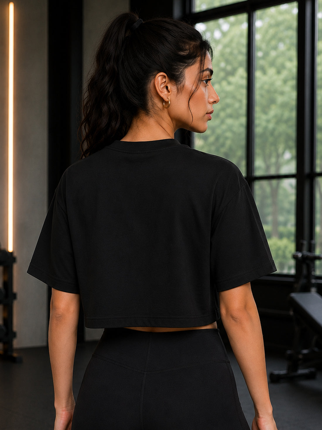 Women's Oversized Crop T-Shirt | Premium Cotton Manufacturer India