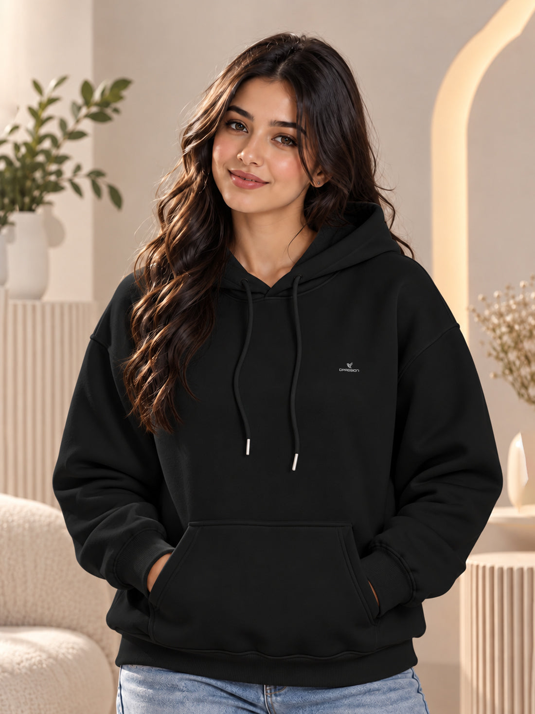 Dpassion Women’s Premium 320 GSM Cotton Fleece Hoodie – Manufacturer, Wholesaler & Exporter
