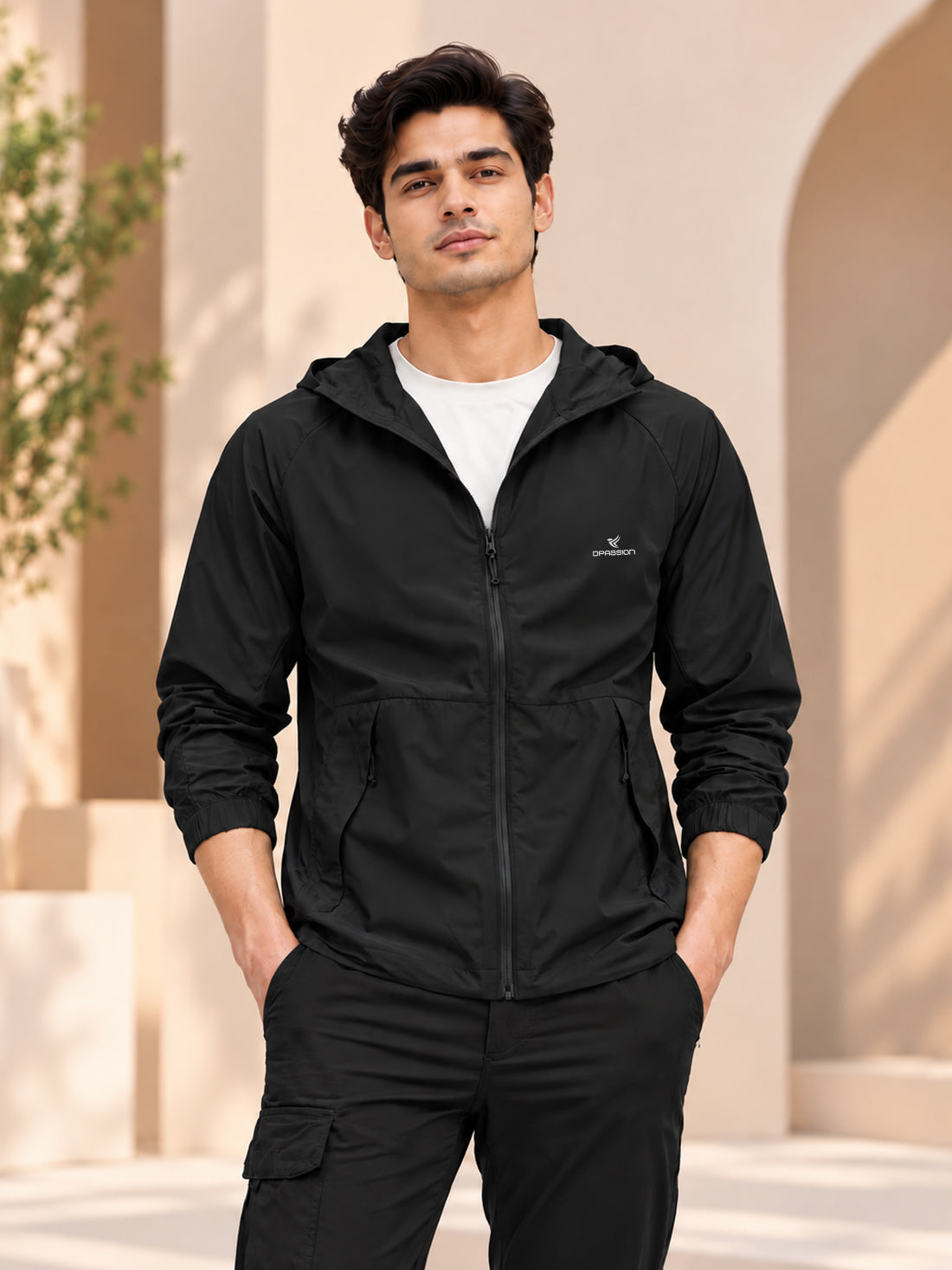 Dpassion Men’s Premium Hooded Windcheater Jacket – Wholesale Manufacturer & Exporter