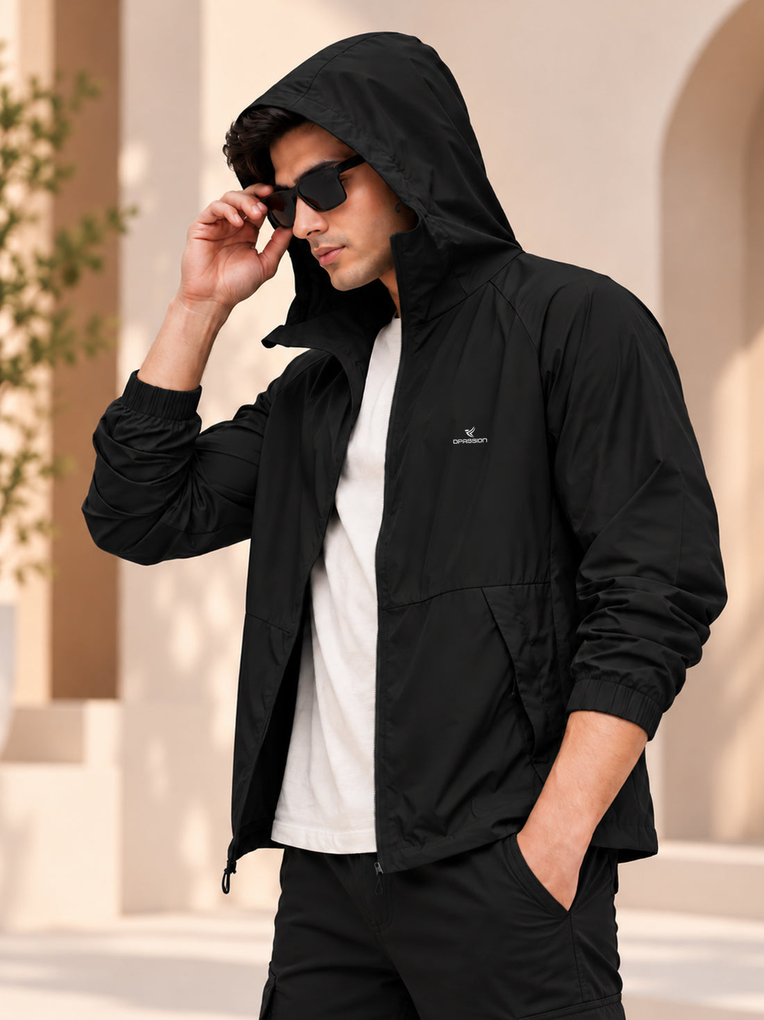 Dpassion Men’s Premium Hooded Windcheater Jacket – Wholesale Manufacturer & Exporter