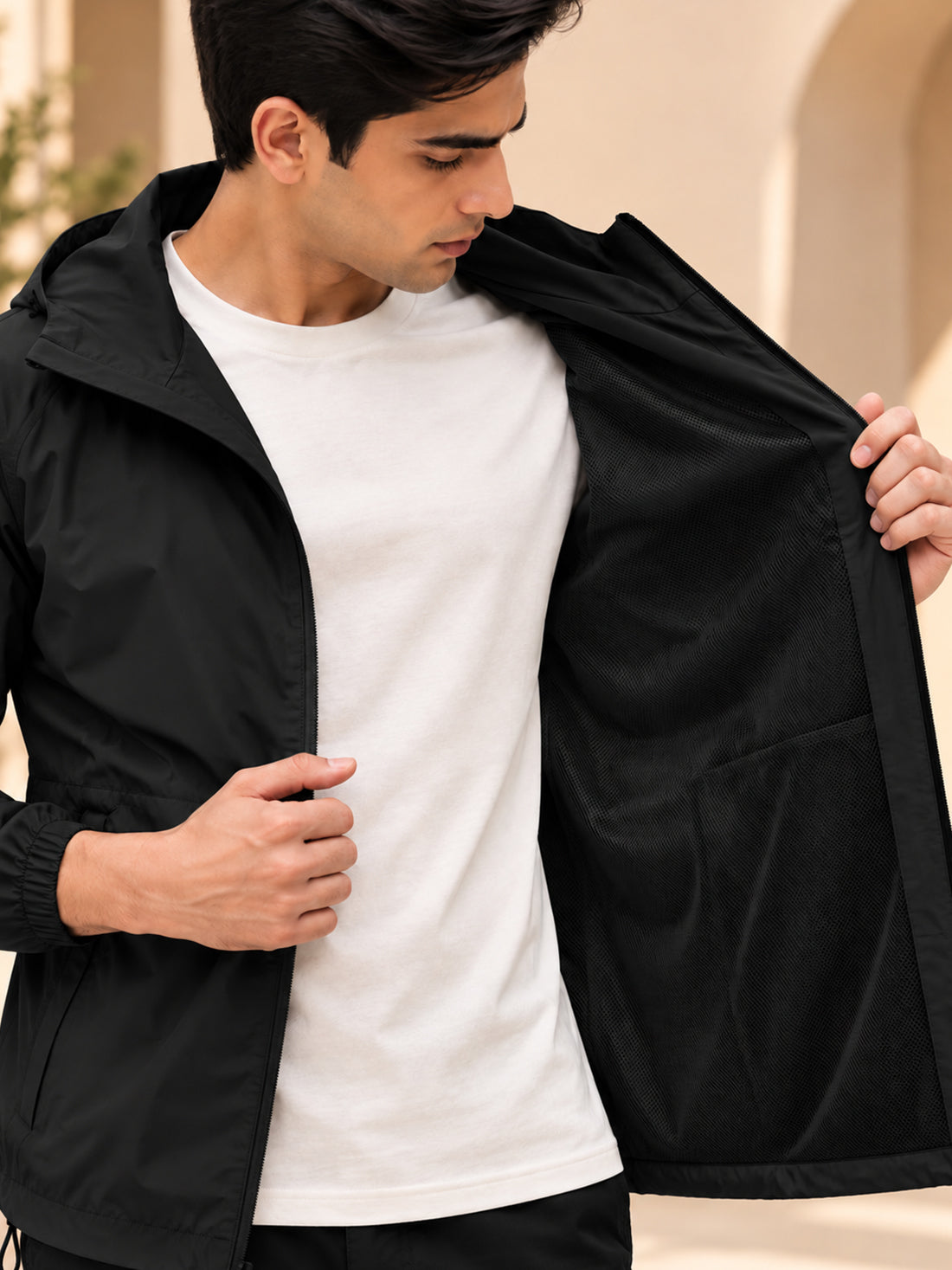 Dpassion Men’s Premium Hooded Windcheater Jacket – Wholesale Manufacturer & Exporter