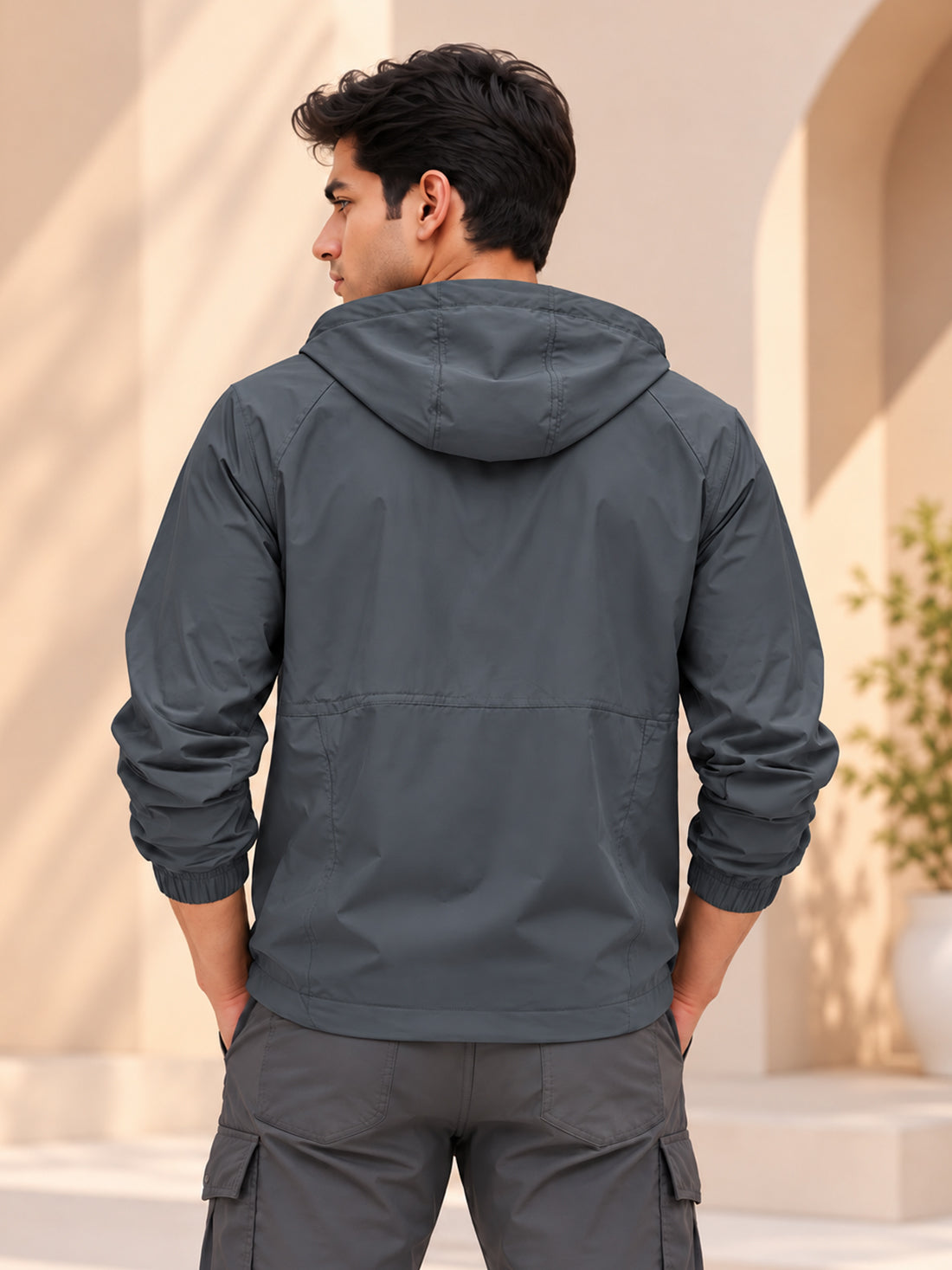 Dpassion Men’s Premium Hooded Windcheater Jacket – Wholesale Manufacturer & Exporter