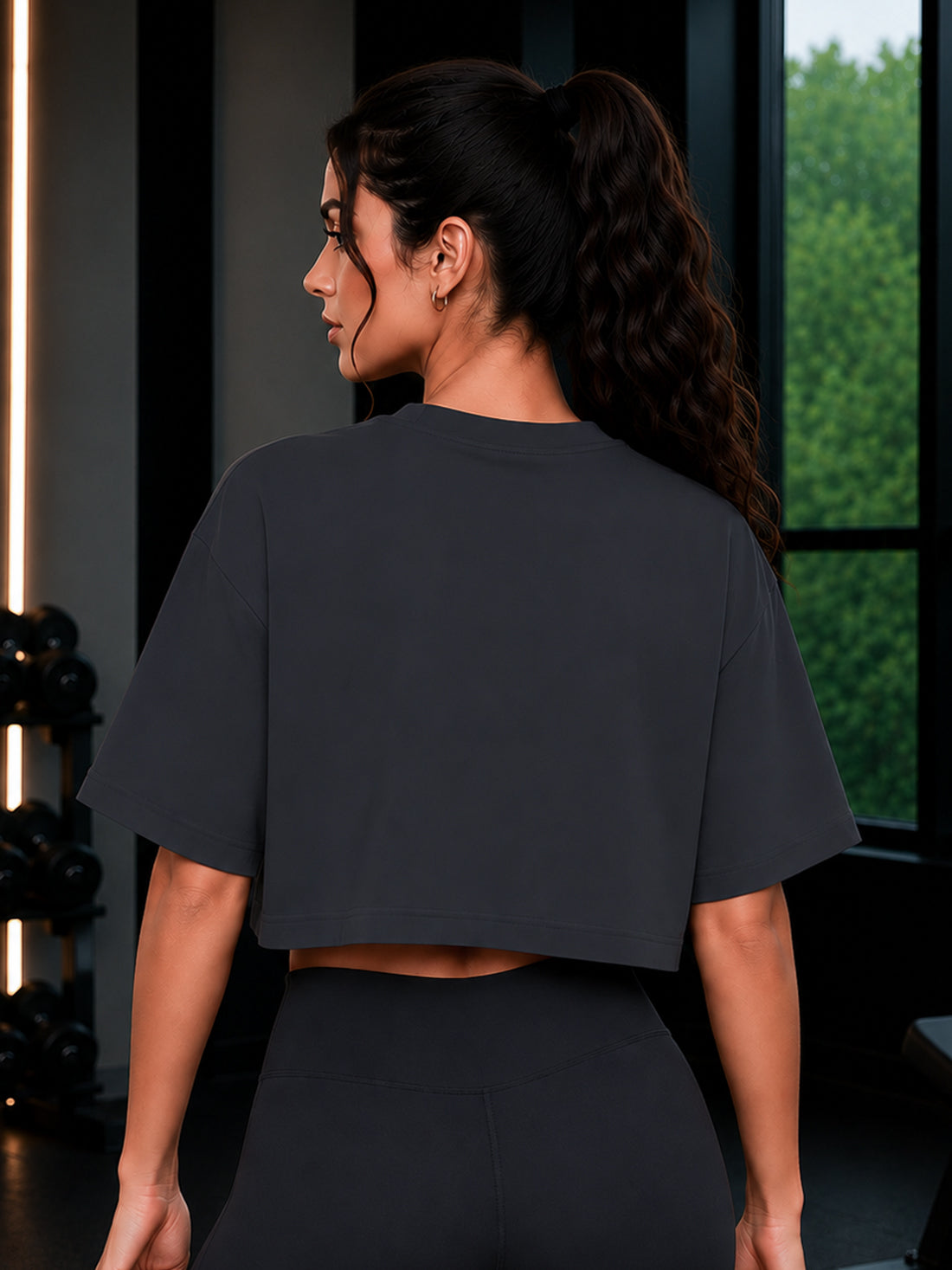 Women's Oversized Crop T-Shirt | Premium Cotton Manufacturer India