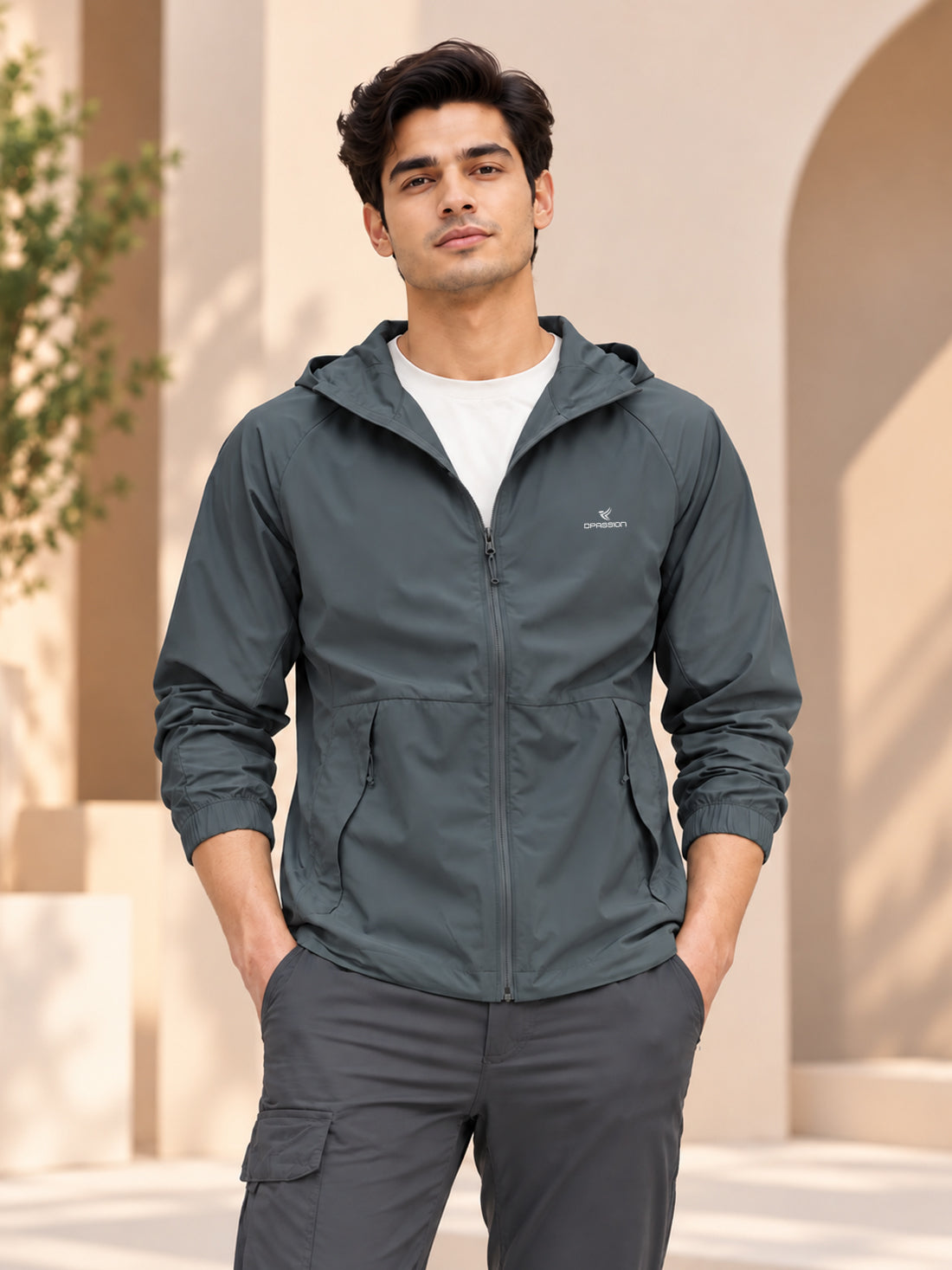 Dpassion Men’s Premium Hooded Windcheater Jacket – Wholesale Manufacturer & Exporter