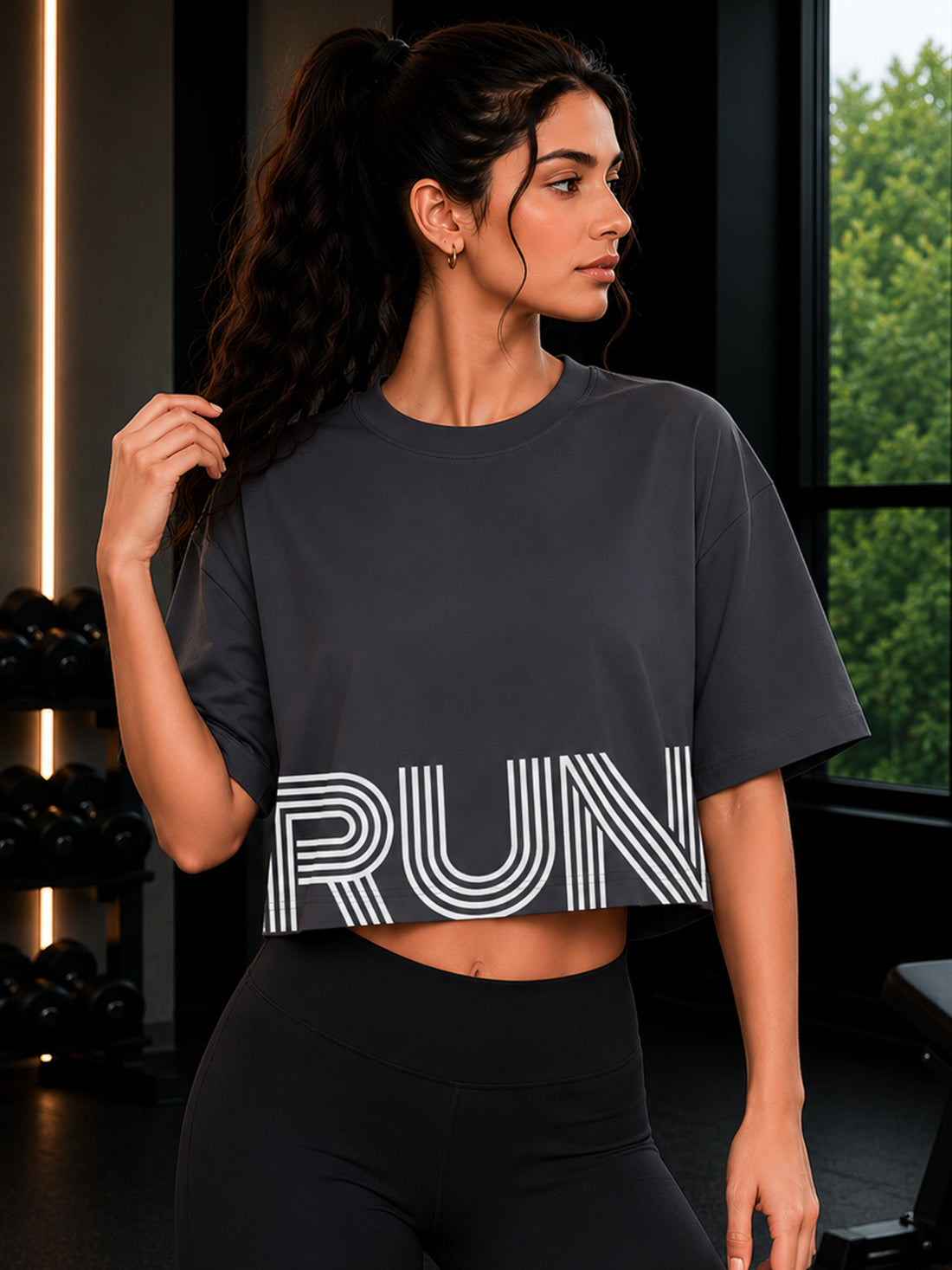 Women's Oversized Crop T-Shirt | Premium Cotton Manufacturer India
