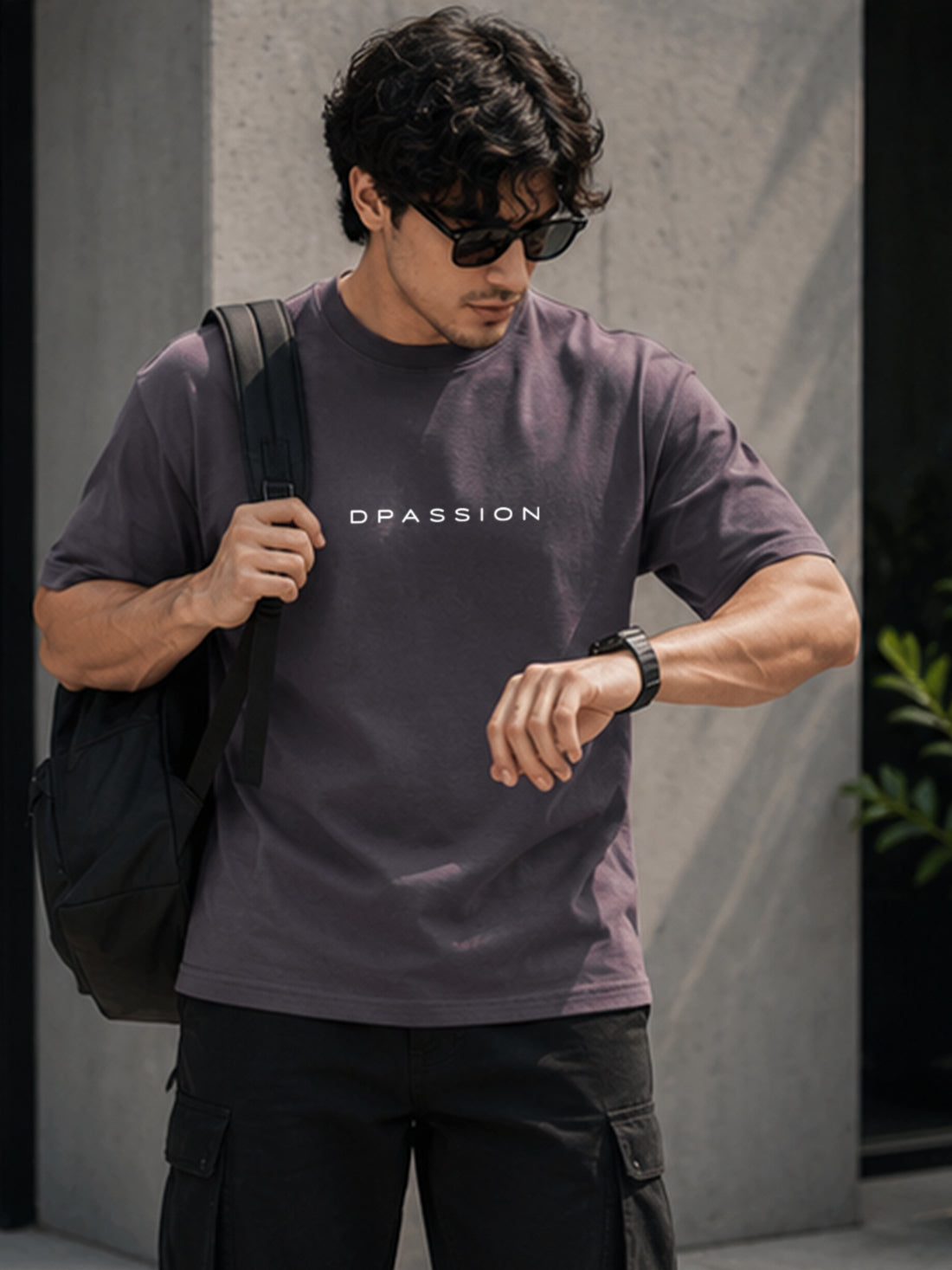 Men's Oversized Drop Shoulder T-Shirt | 100% Cotton Relaxed Fit Round Neck Streetwear Tee