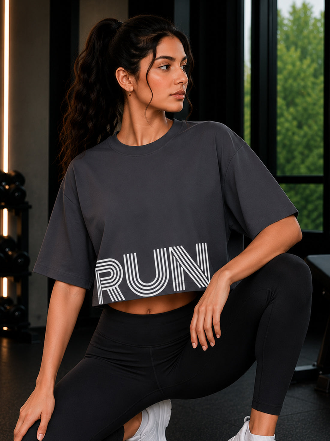 Women's Oversized Crop T-Shirt | Premium Cotton Manufacturer India