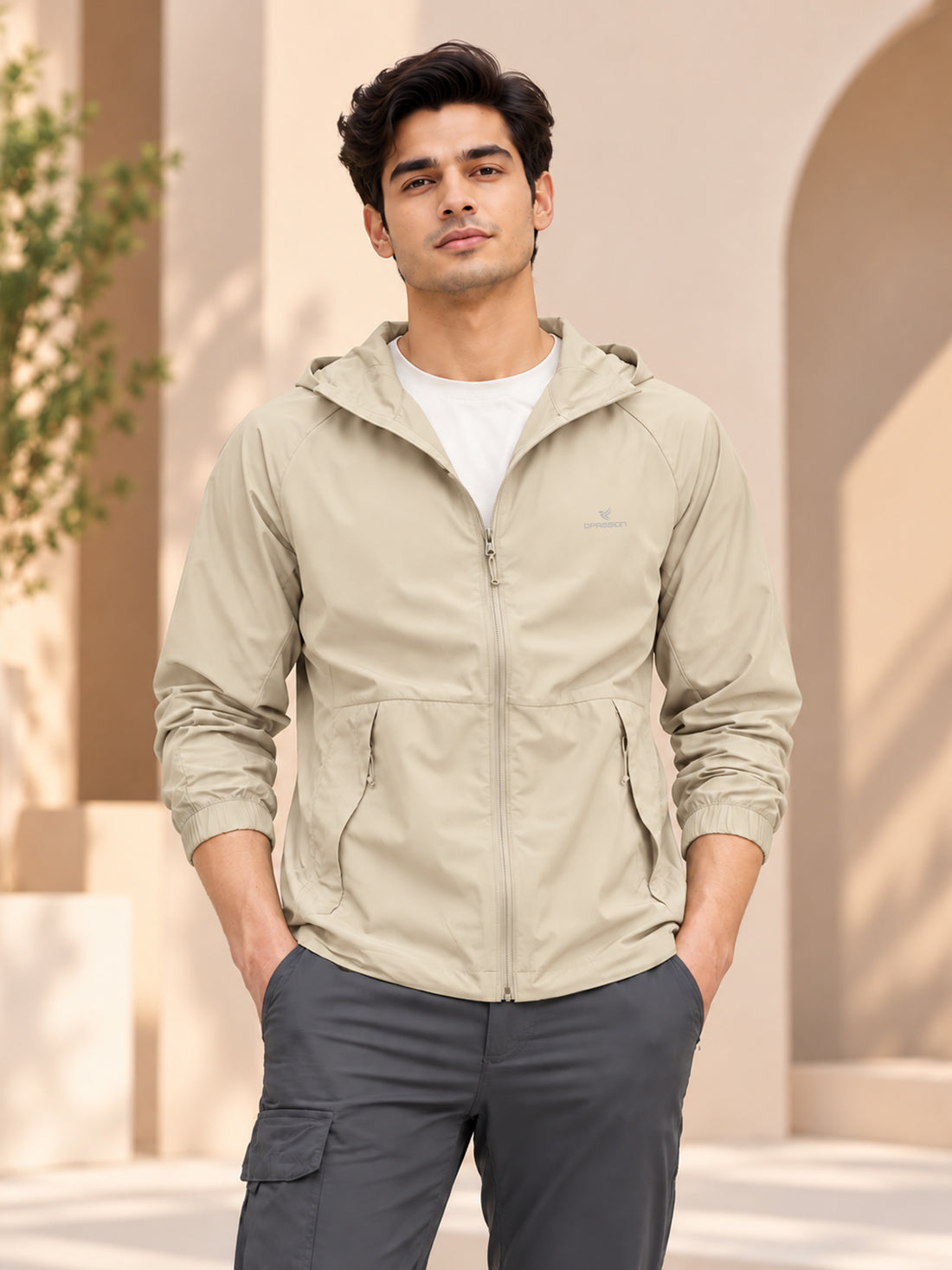 Dpassion Men’s Premium Hooded Windcheater Jacket – Wholesale Manufacturer & Exporter