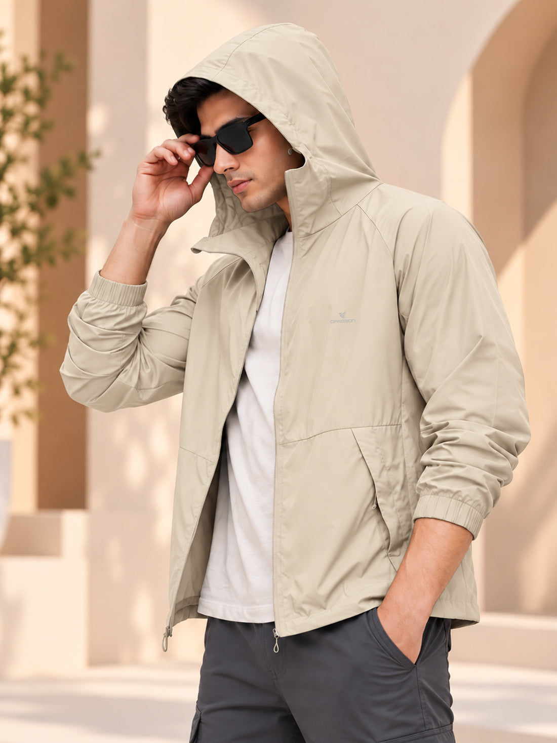 Dpassion Men’s Premium Hooded Windcheater Jacket – Wholesale Manufacturer & Exporter