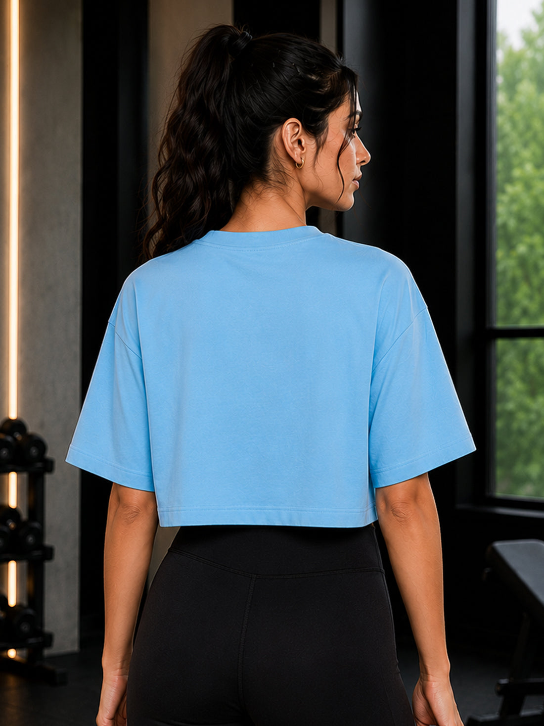 Women's Oversized Crop T-Shirt | Premium Cotton Manufacturer India