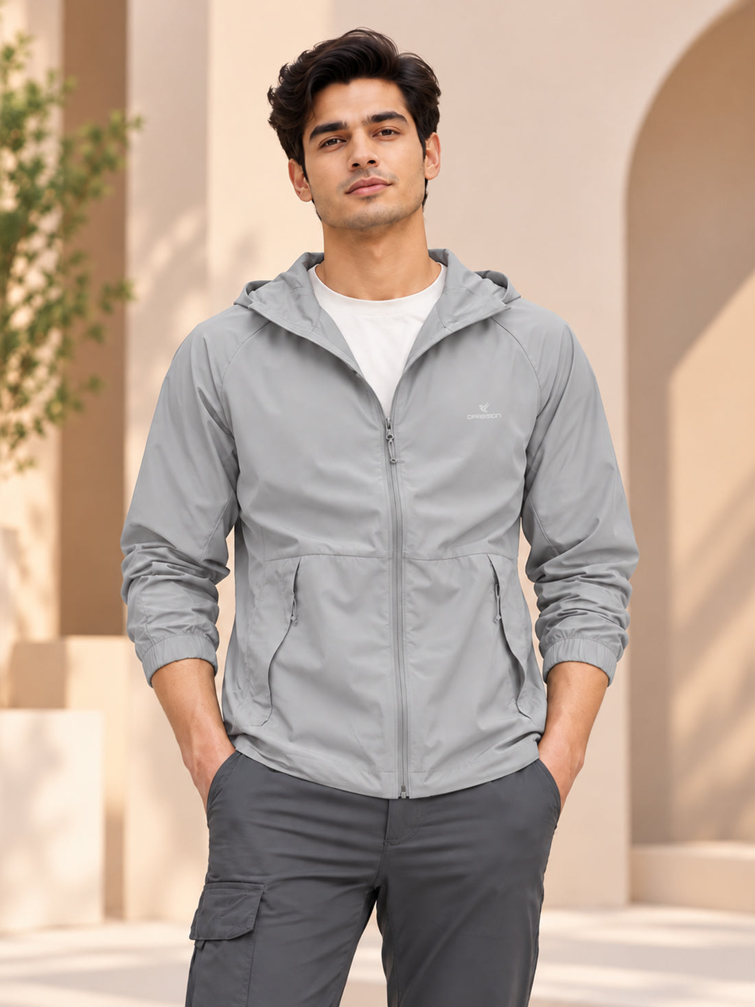 Dpassion Men’s Premium Hooded Windcheater Jacket – Wholesale Manufacturer & Exporter