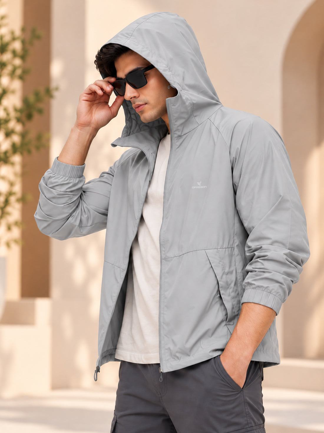 Dpassion Men’s Premium Hooded Windcheater Jacket – Wholesale Manufacturer & Exporter