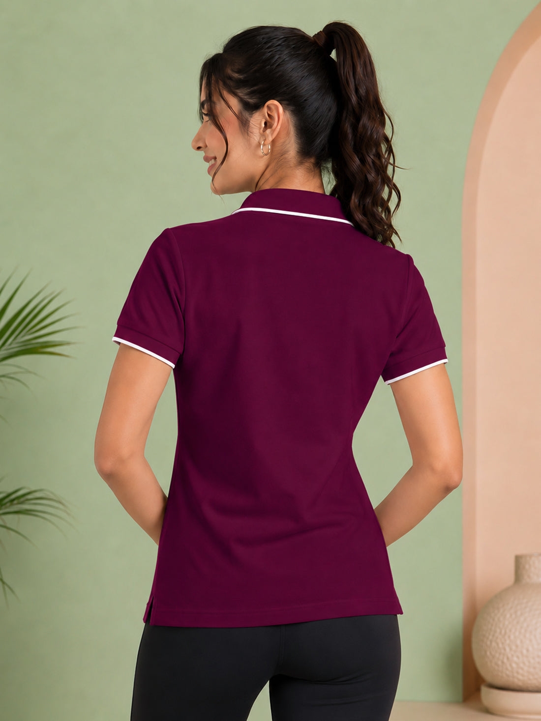 Women’s Premium Polo T-Shirt | Contrast Collar & Cuffs | Wholesale Manufacturer & Supplier