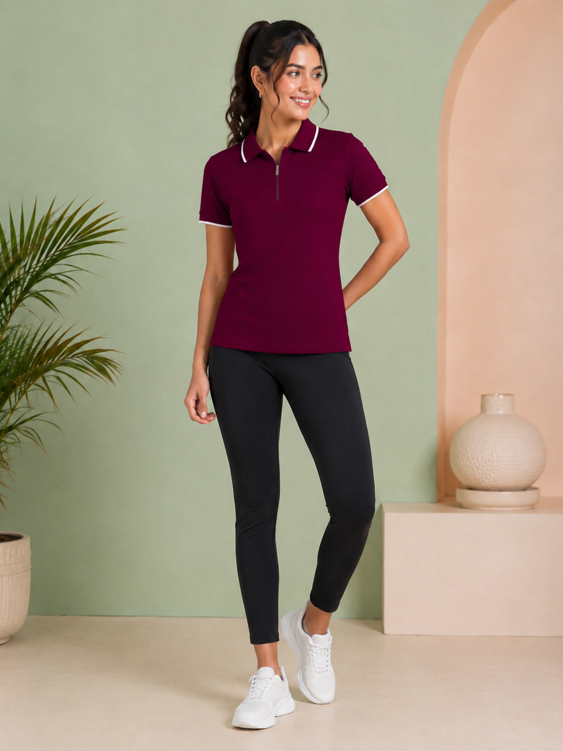 Women’s Premium Polo T-Shirt | Contrast Collar & Cuffs | Wholesale Manufacturer & Supplier