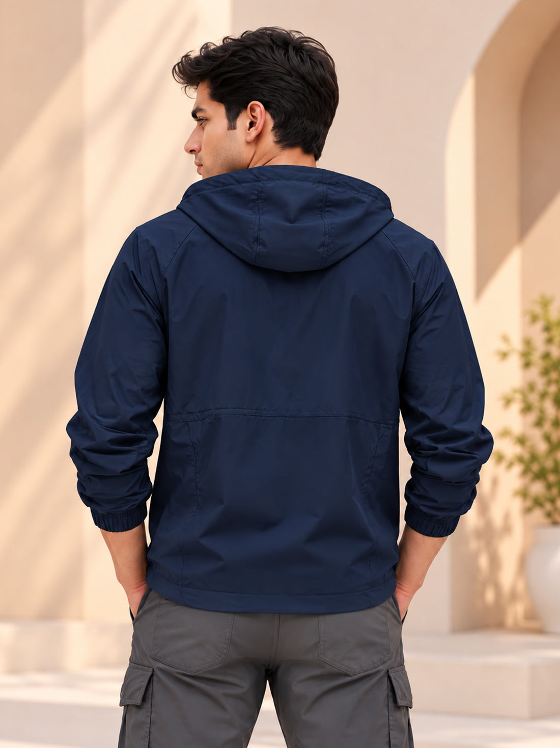 Dpassion Men’s Premium Hooded Windcheater Jacket – Wholesale Manufacturer & Exporter