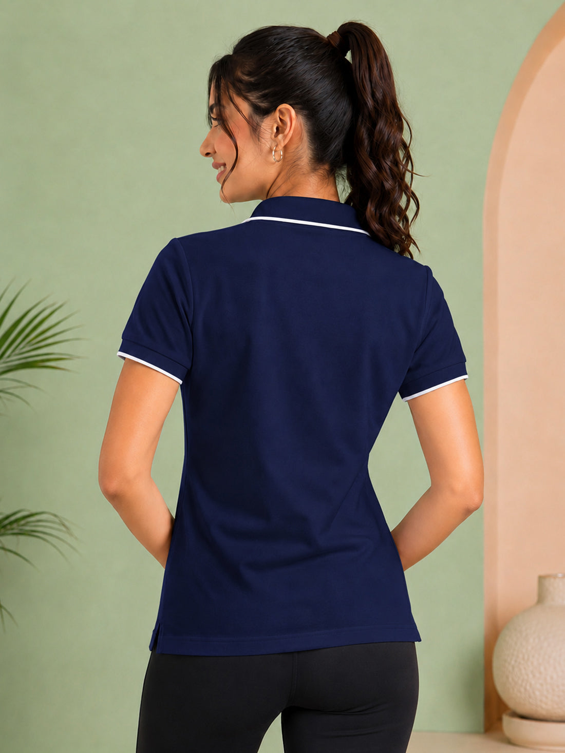 Women’s Premium Polo T-Shirt | Contrast Collar & Cuffs | Wholesale Manufacturer & Supplier