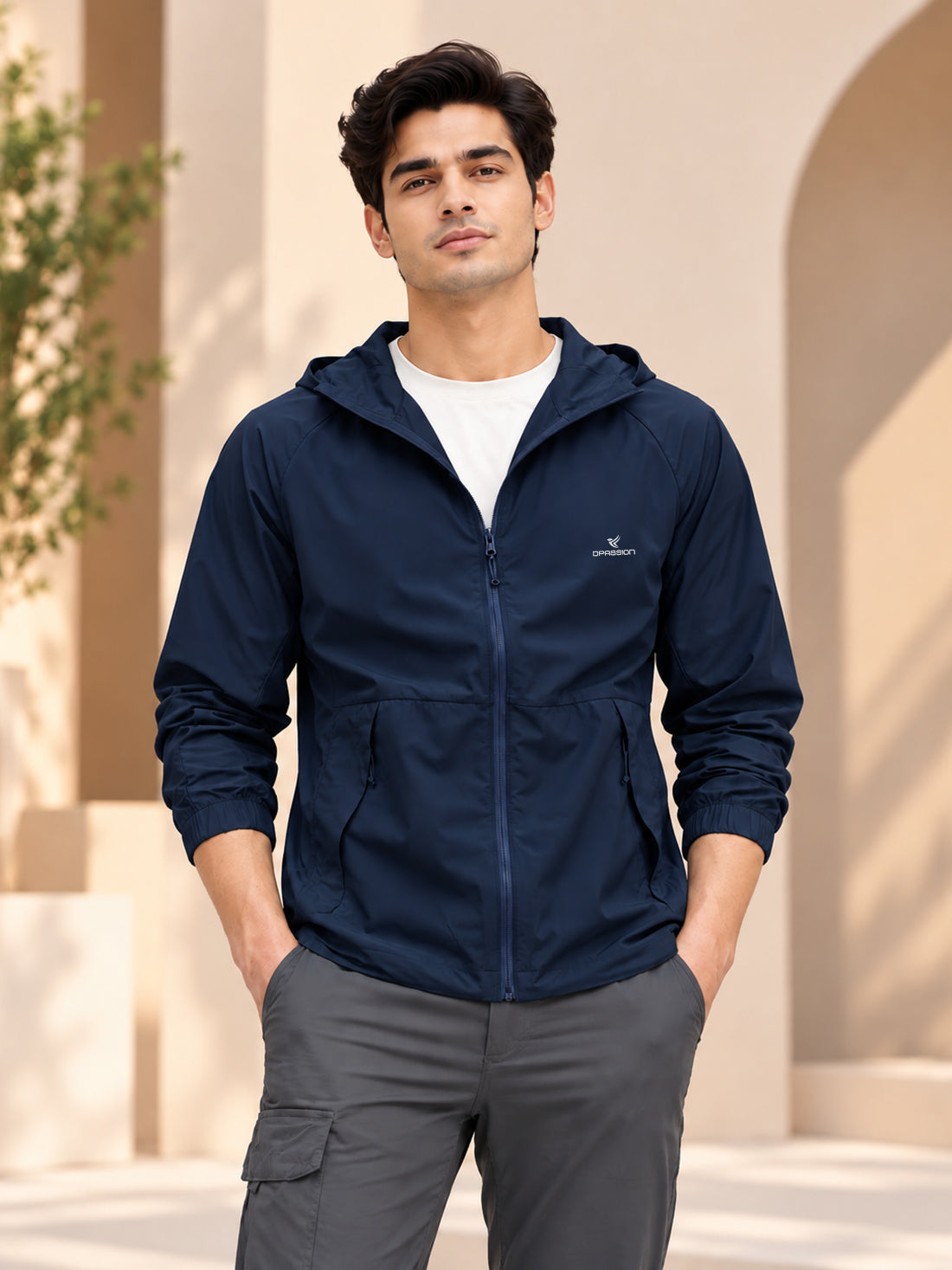 Dpassion Men’s Premium Hooded Windcheater Jacket – Wholesale Manufacturer & Exporter