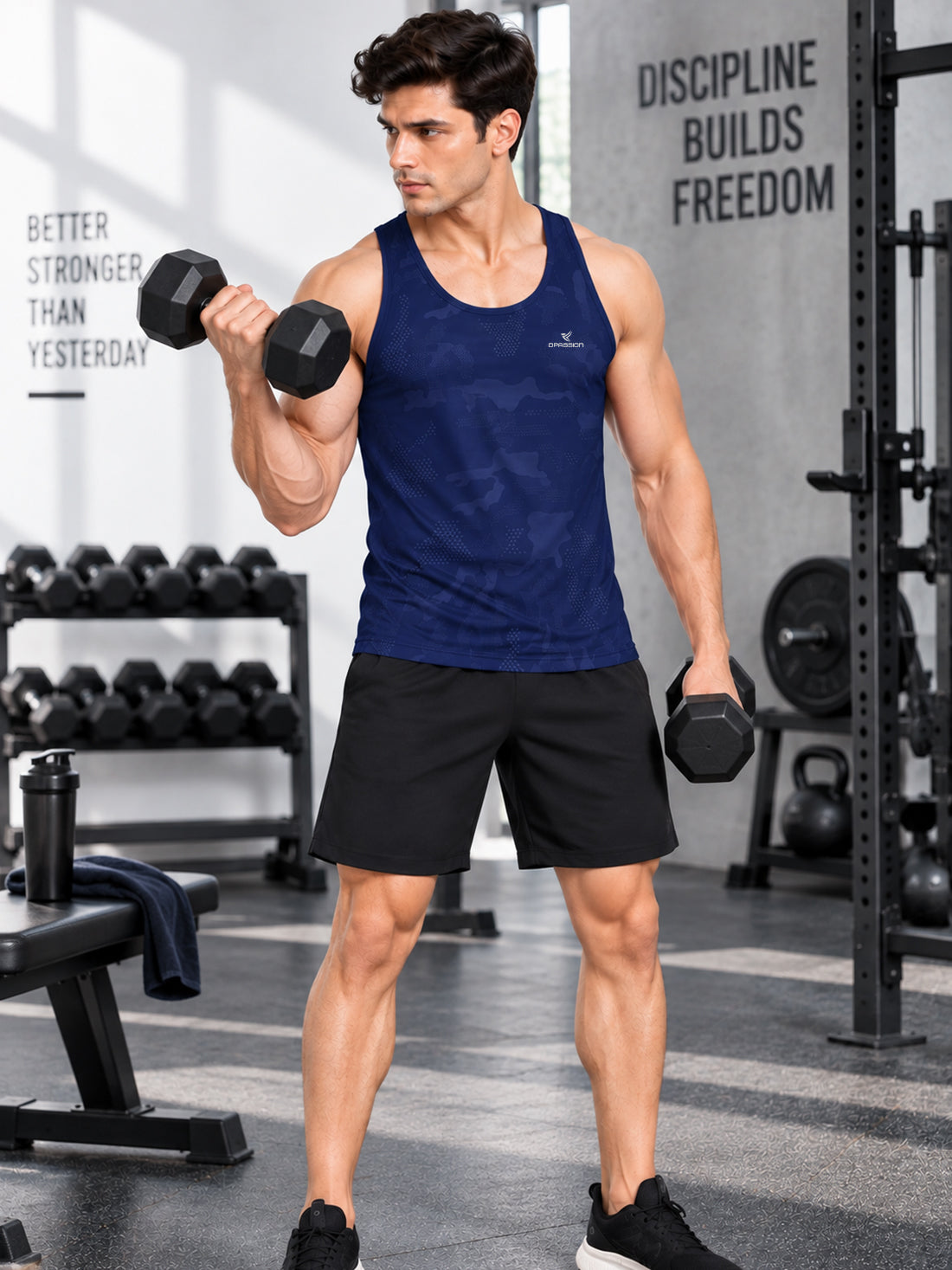 Men’s 4-Way Stretch Sports Singlet | Super Soft Gym & Training Wear Manufacturer & Wholesale Supplier