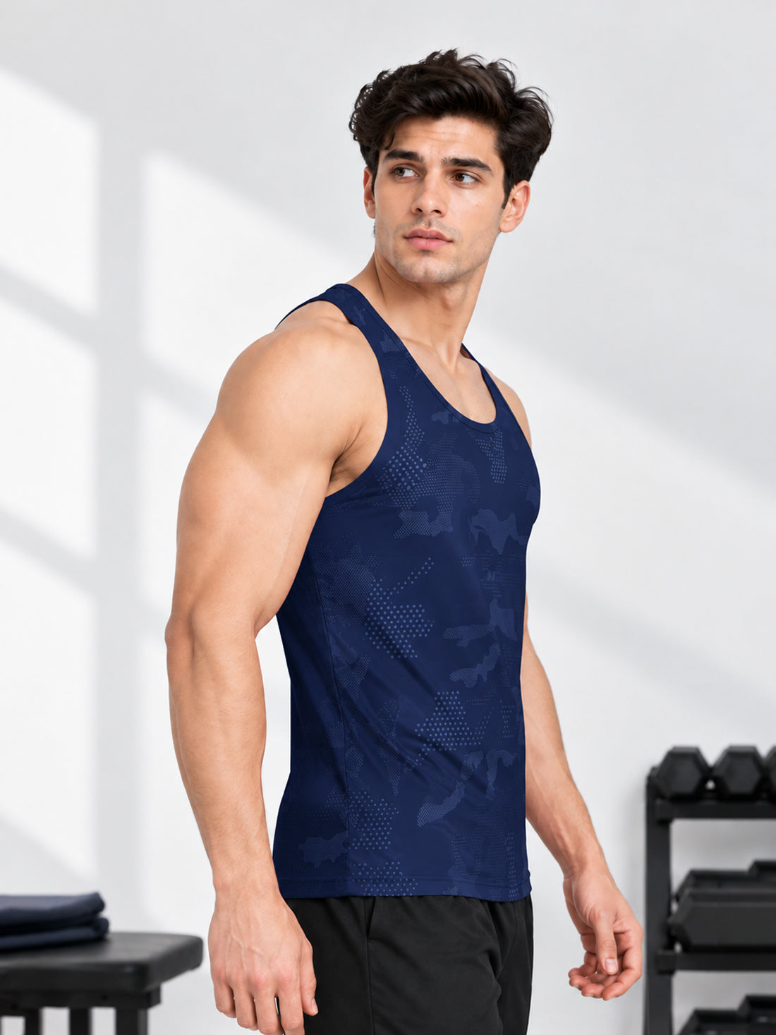 Men’s 4-Way Stretch Sports Singlet | Super Soft Gym & Training Wear Manufacturer & Wholesale Supplier