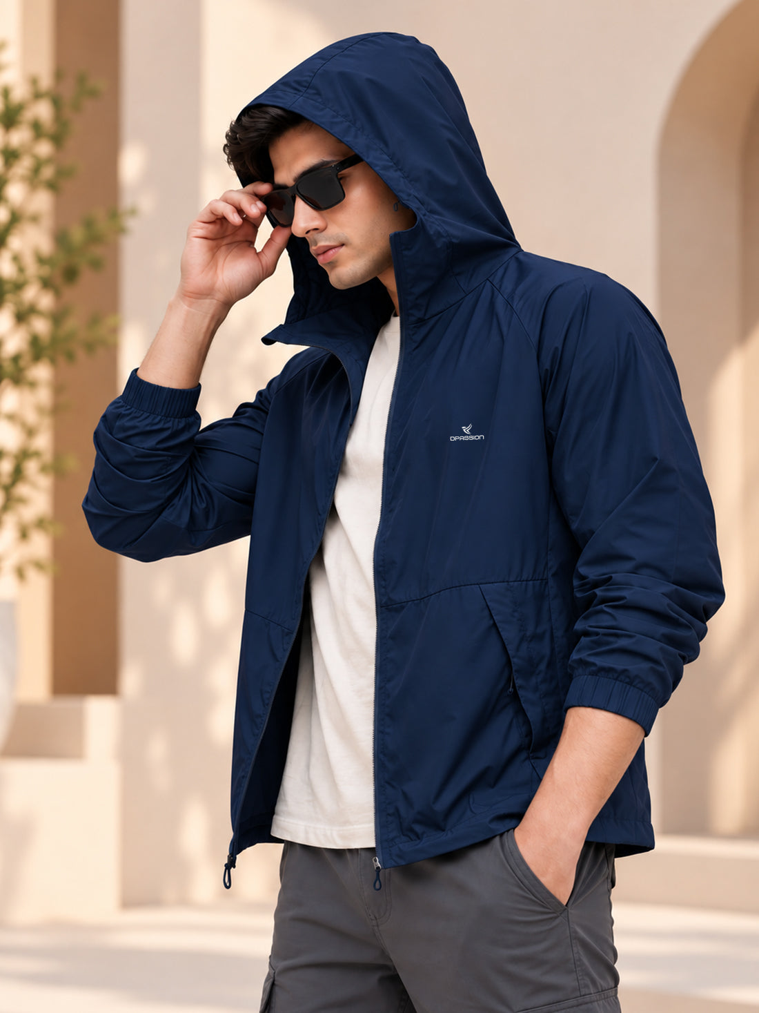 Dpassion Men’s Premium Hooded Windcheater Jacket – Wholesale Manufacturer & Exporter