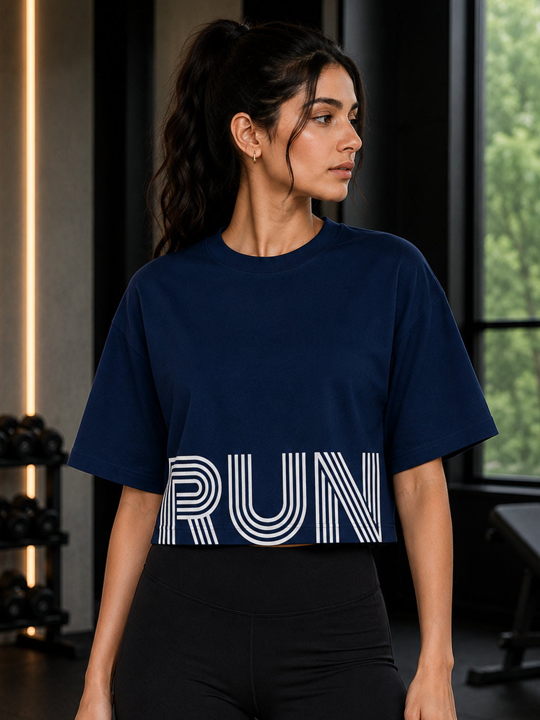 Women's Oversized Crop T-Shirt | Premium Cotton Manufacturer India