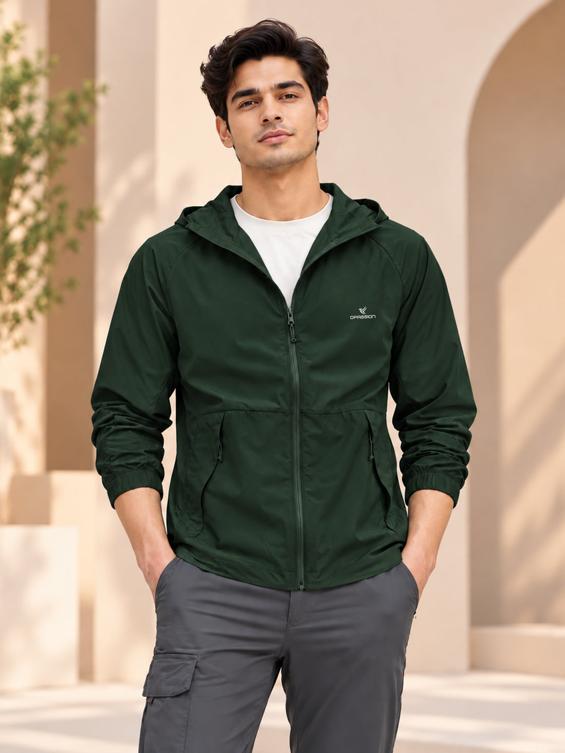 Dpassion Men’s Premium Hooded Windcheater Jacket – Wholesale Manufacturer & Exporter