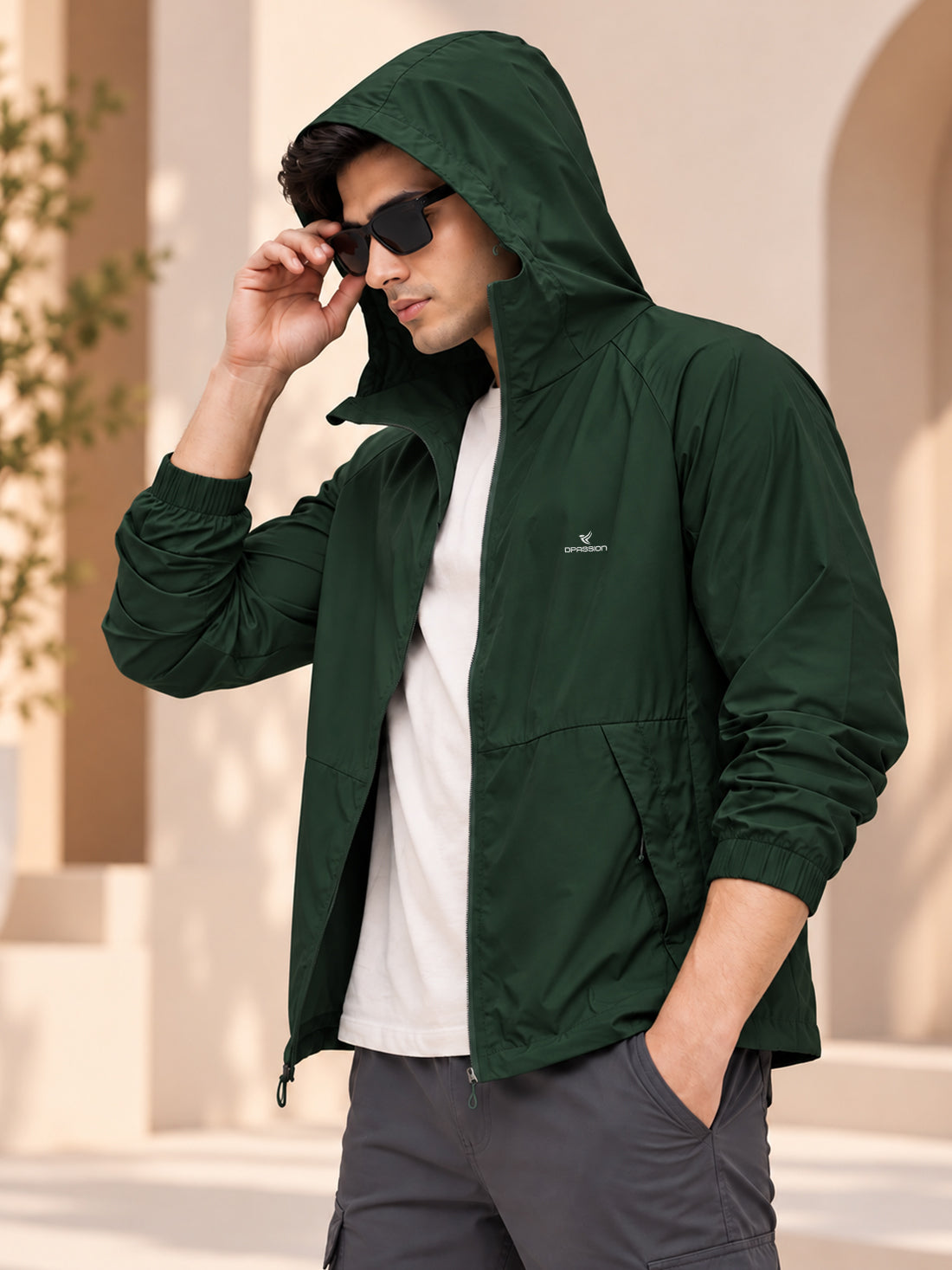 Dpassion Men’s Premium Hooded Windcheater Jacket – Wholesale Manufacturer & Exporter