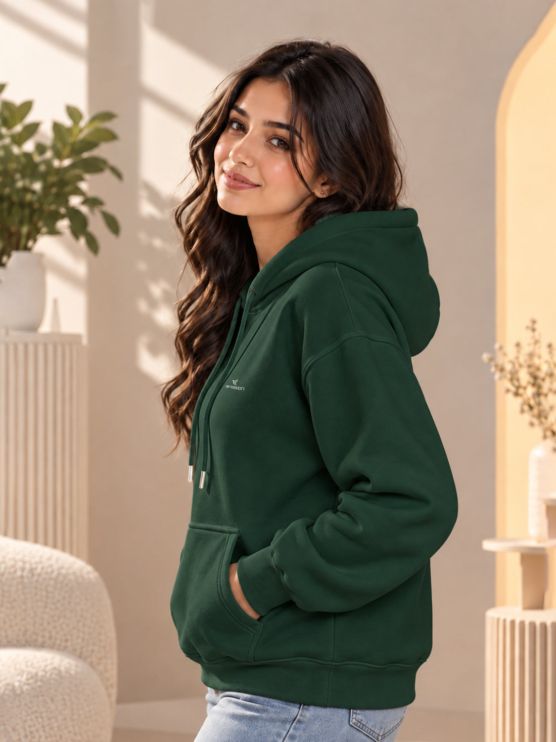 Dpassion Women’s Premium 320 GSM Cotton Fleece Hoodie – Manufacturer, Wholesaler & Exporter