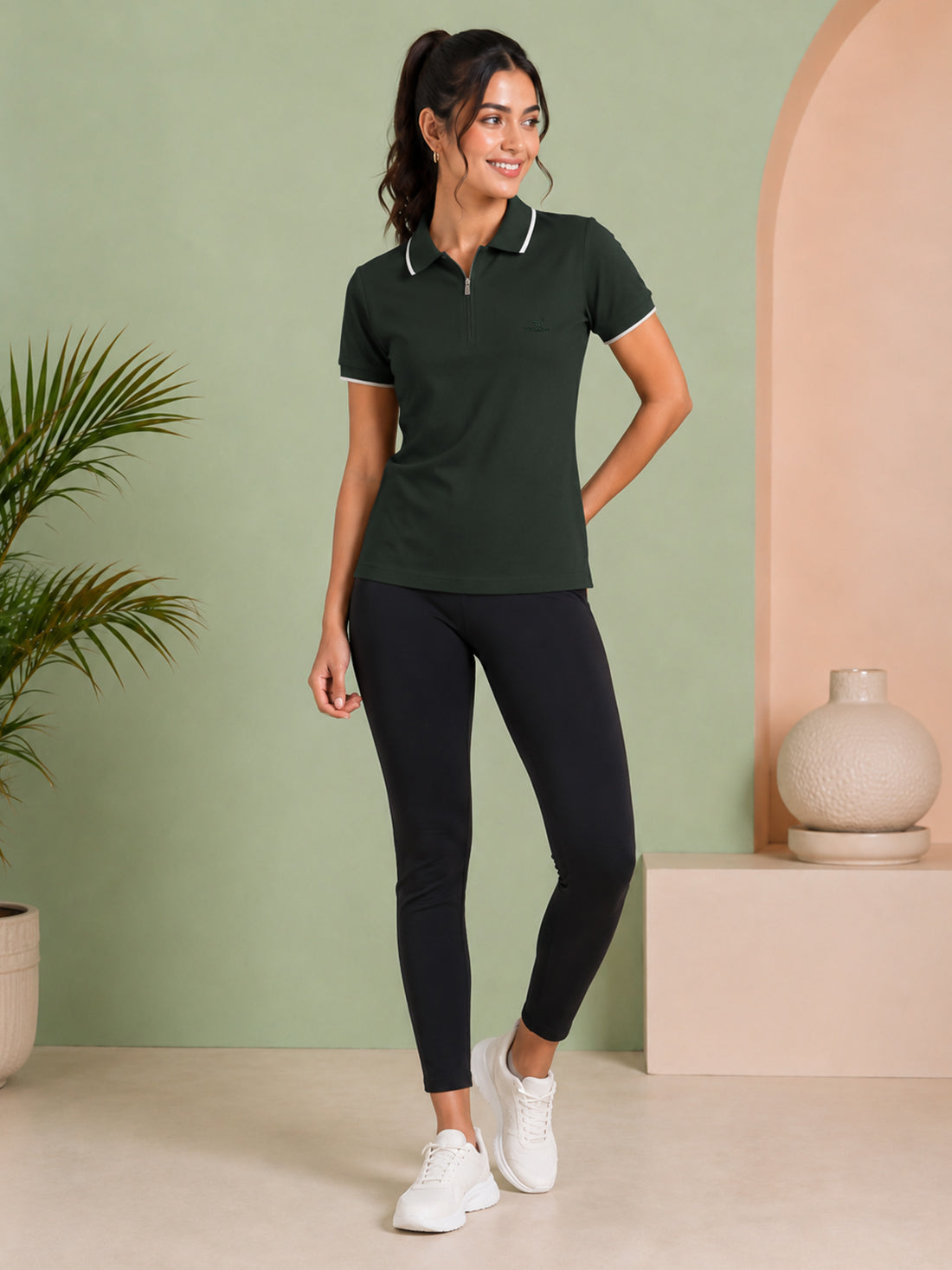 Women’s Premium Polo T-Shirt | Contrast Collar & Cuffs | Wholesale Manufacturer & Supplier