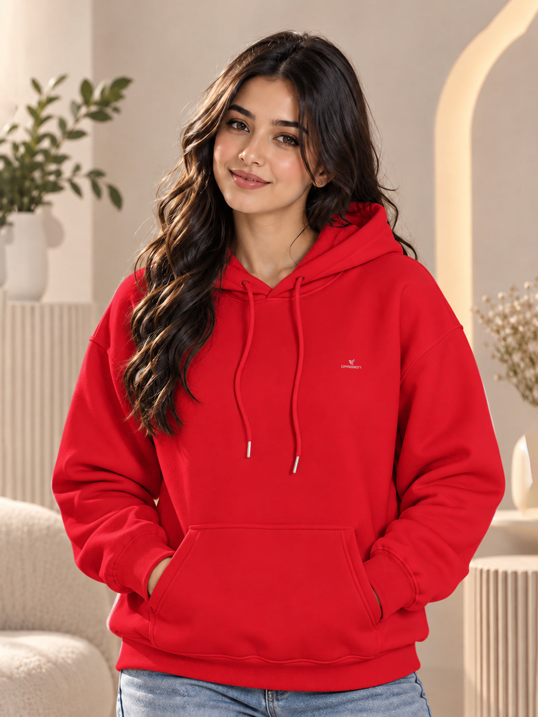 Dpassion Women’s Premium 320 GSM Cotton Fleece Hoodie – Manufacturer, Wholesaler & Exporter