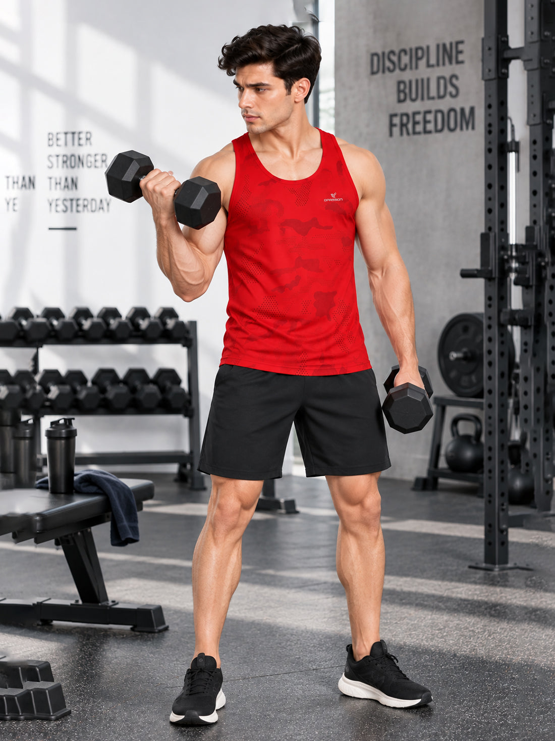 Men’s 4-Way Stretch Sports Singlet | Super Soft Gym & Training Wear Manufacturer & Wholesale Supplier