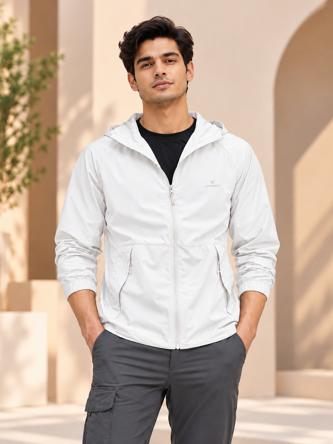 Dpassion Men’s Premium Hooded Windcheater Jacket – Wholesale Manufacturer & Exporter