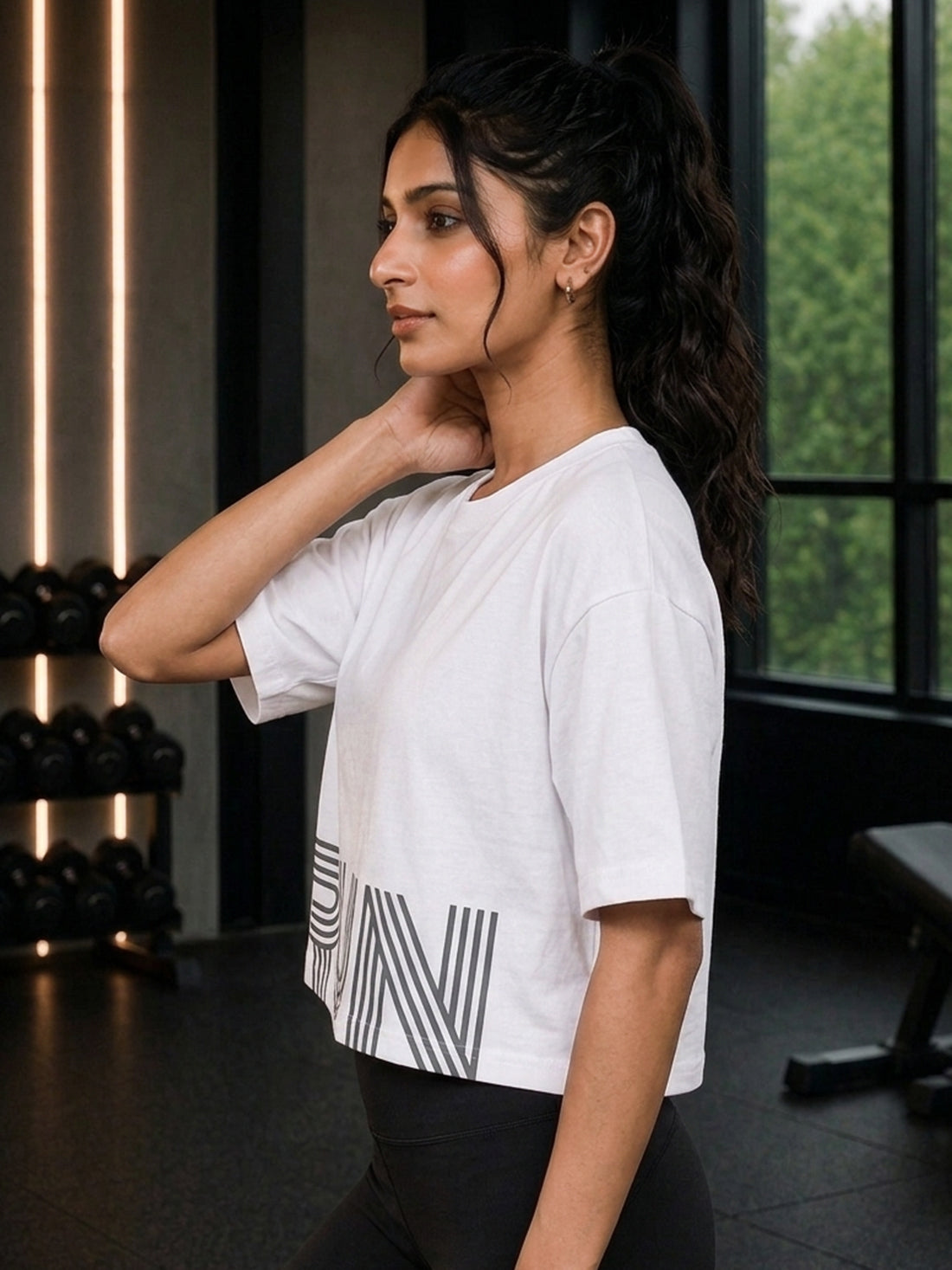 Women's Oversized Crop T-Shirt | Premium Cotton Manufacturer India