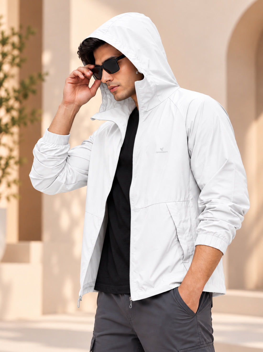 Dpassion Men’s Premium Hooded Windcheater Jacket – Wholesale Manufacturer & Exporter