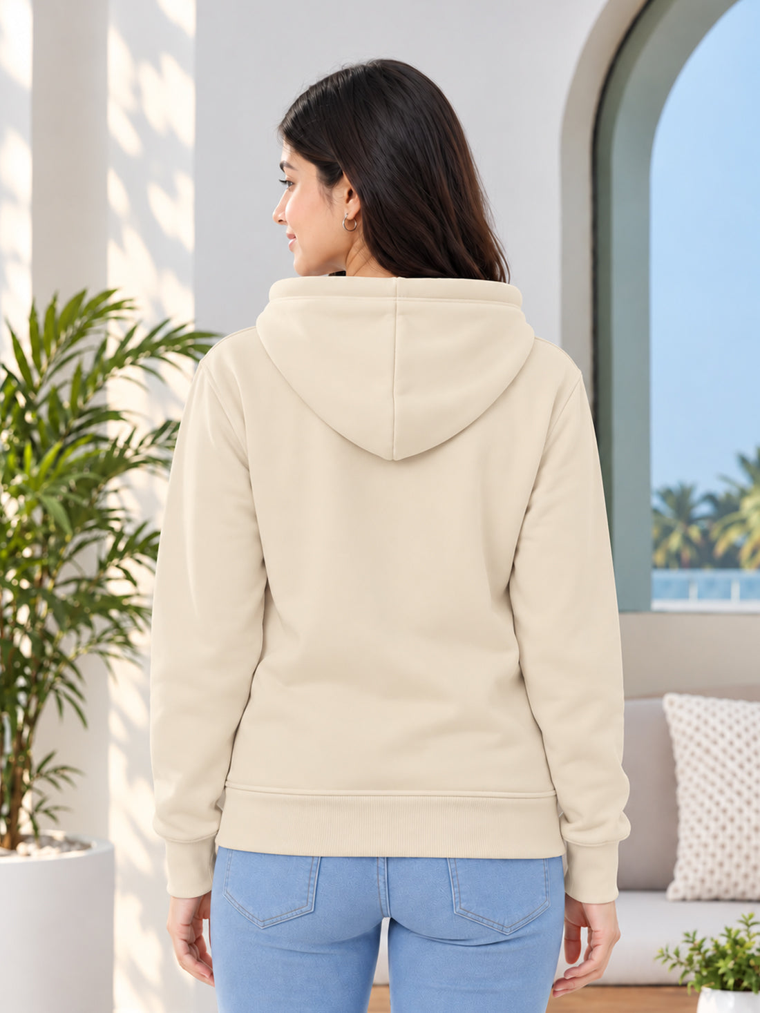 Dpassion Women’s Premium 320 GSM Cotton Fleece Full-Zip Hooded Sweatshirt – Manufacturer, Wholesaler & Exporter
