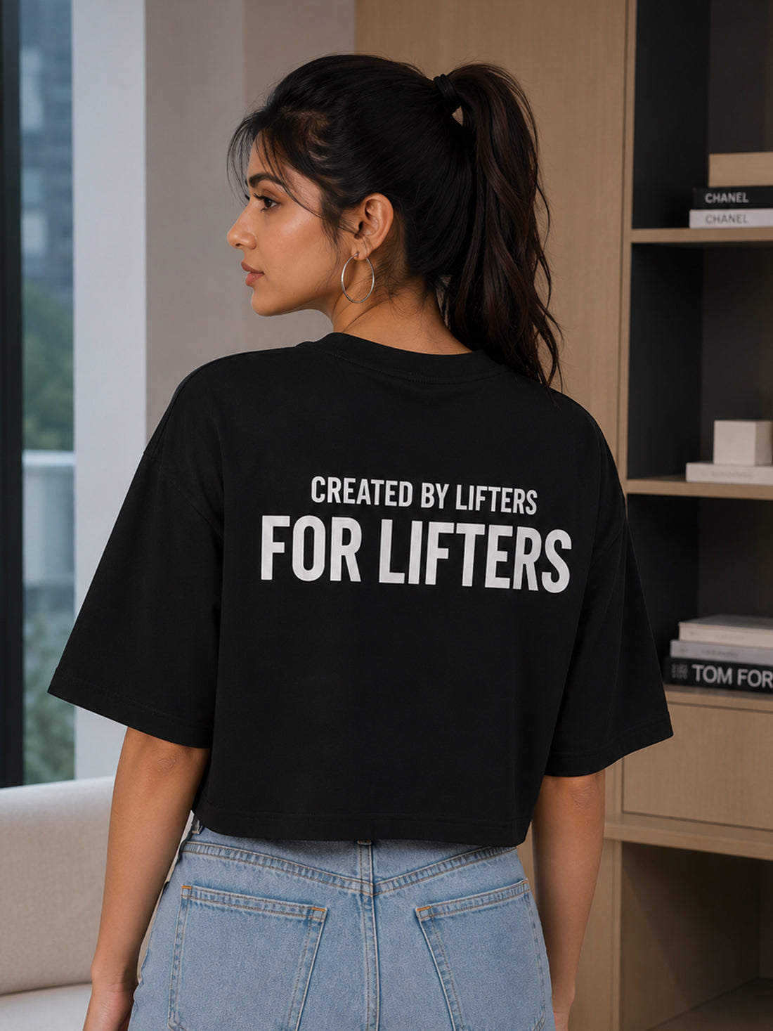 Women's Oversized Crop T-Shirt | Premium Cotton Manufacturer India