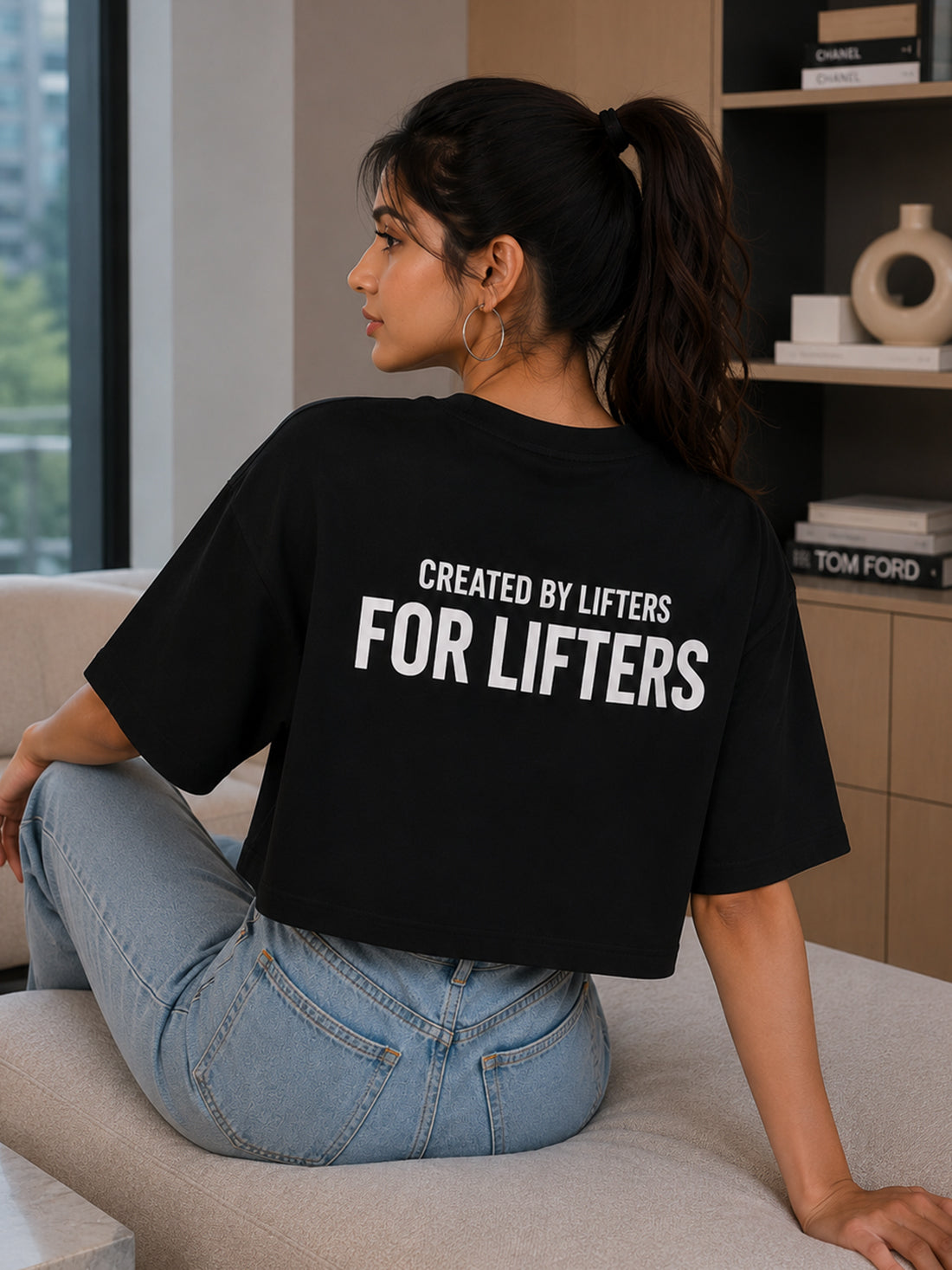 Women's Oversized Crop T-Shirt | Premium Cotton Manufacturer India