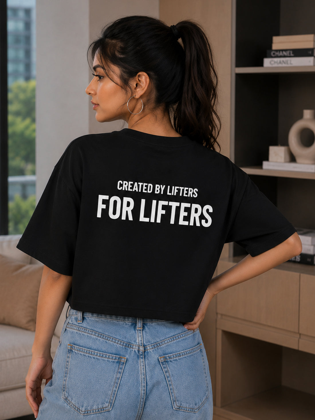 Women's Oversized Crop T-Shirt | Premium Cotton Manufacturer India