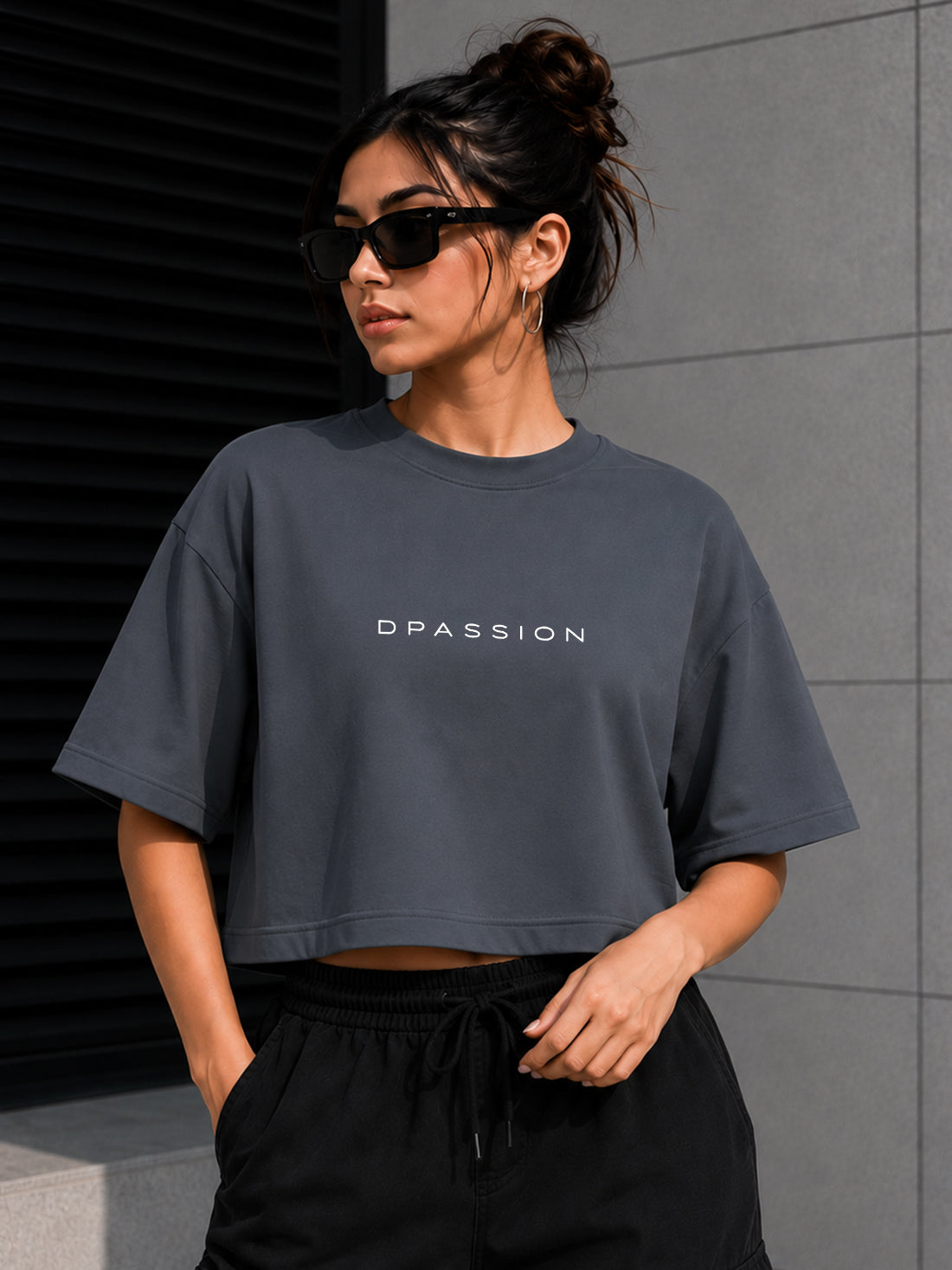 Women's Oversized Crop T-Shirt | Premium Cotton Manufacturer India