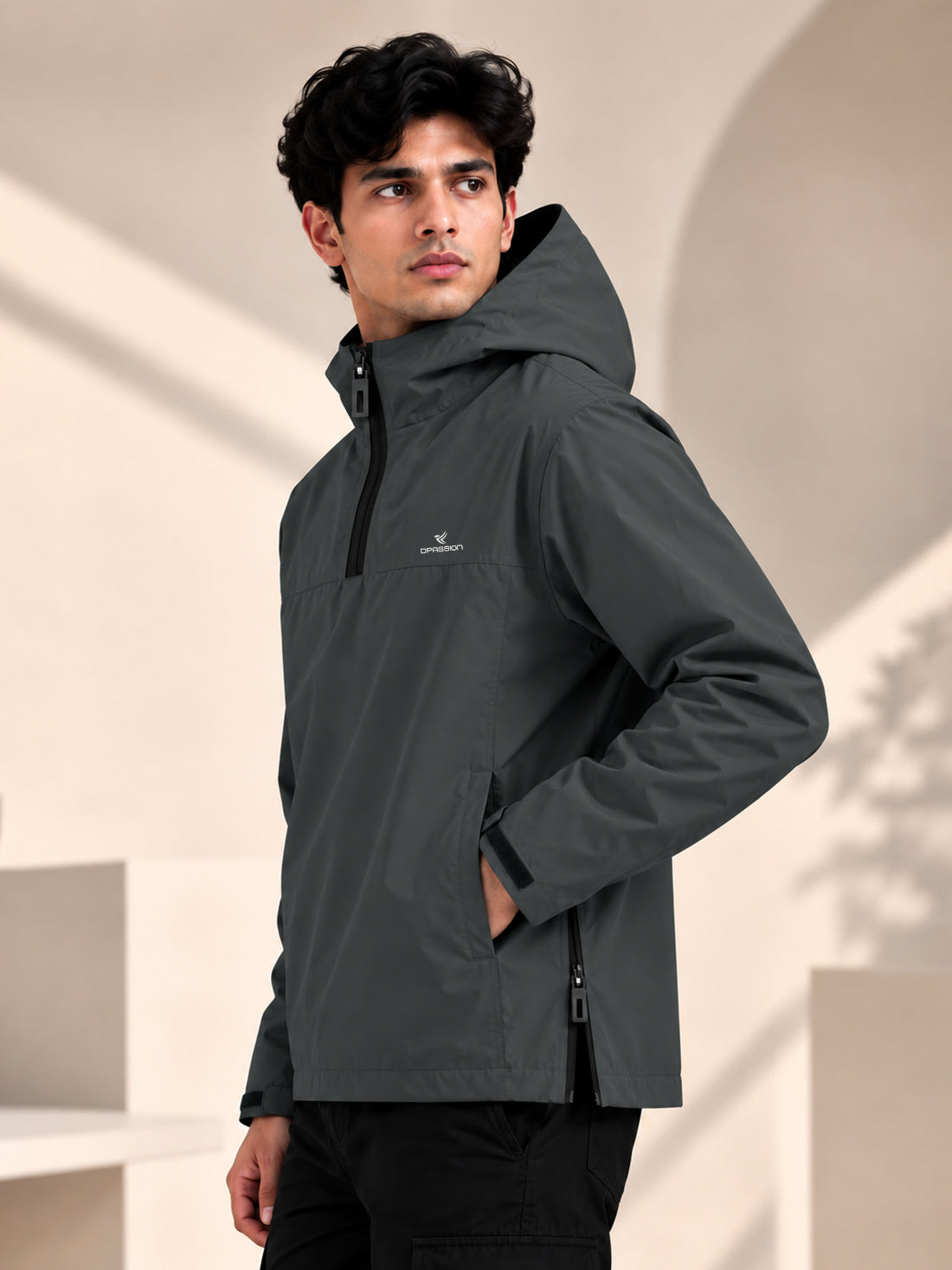 Dpassion Men’s Premium Hooded Windcheater Jacket – Wholesale Manufacturer & Exporter
