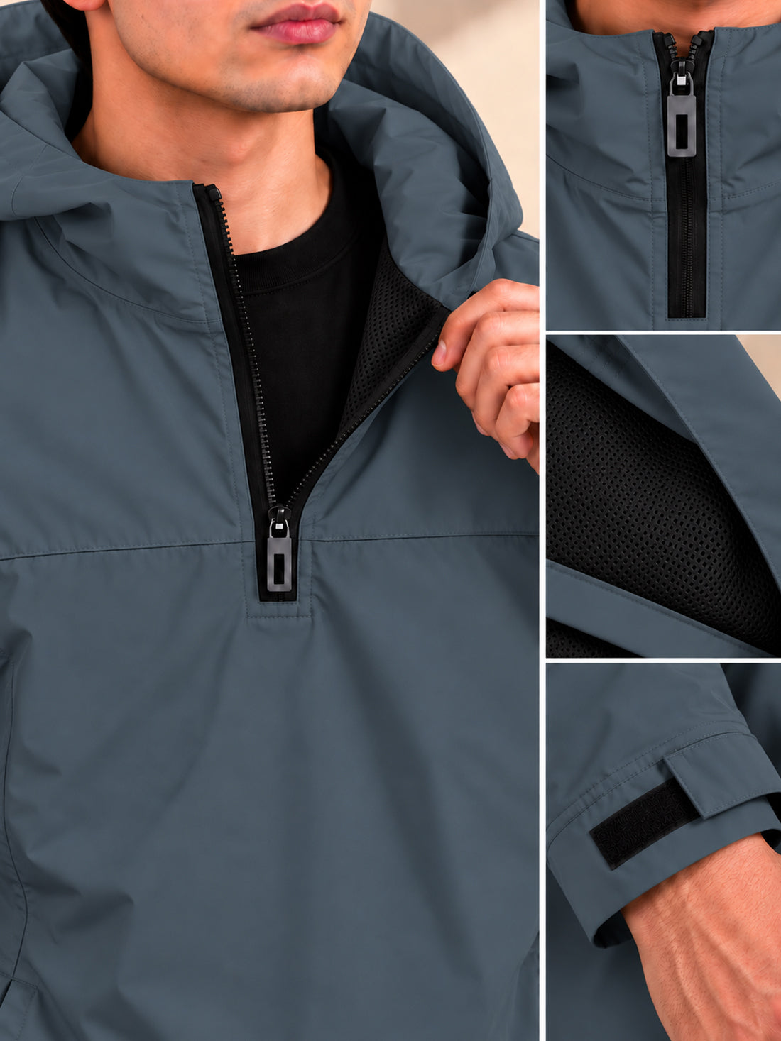 Dpassion Men’s Premium Hooded Windcheater Jacket – Wholesale Manufacturer & Exporter