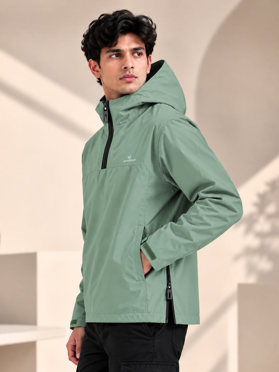 Dpassion Men’s Premium Hooded Windcheater Jacket – Wholesale Manufacturer & Exporter