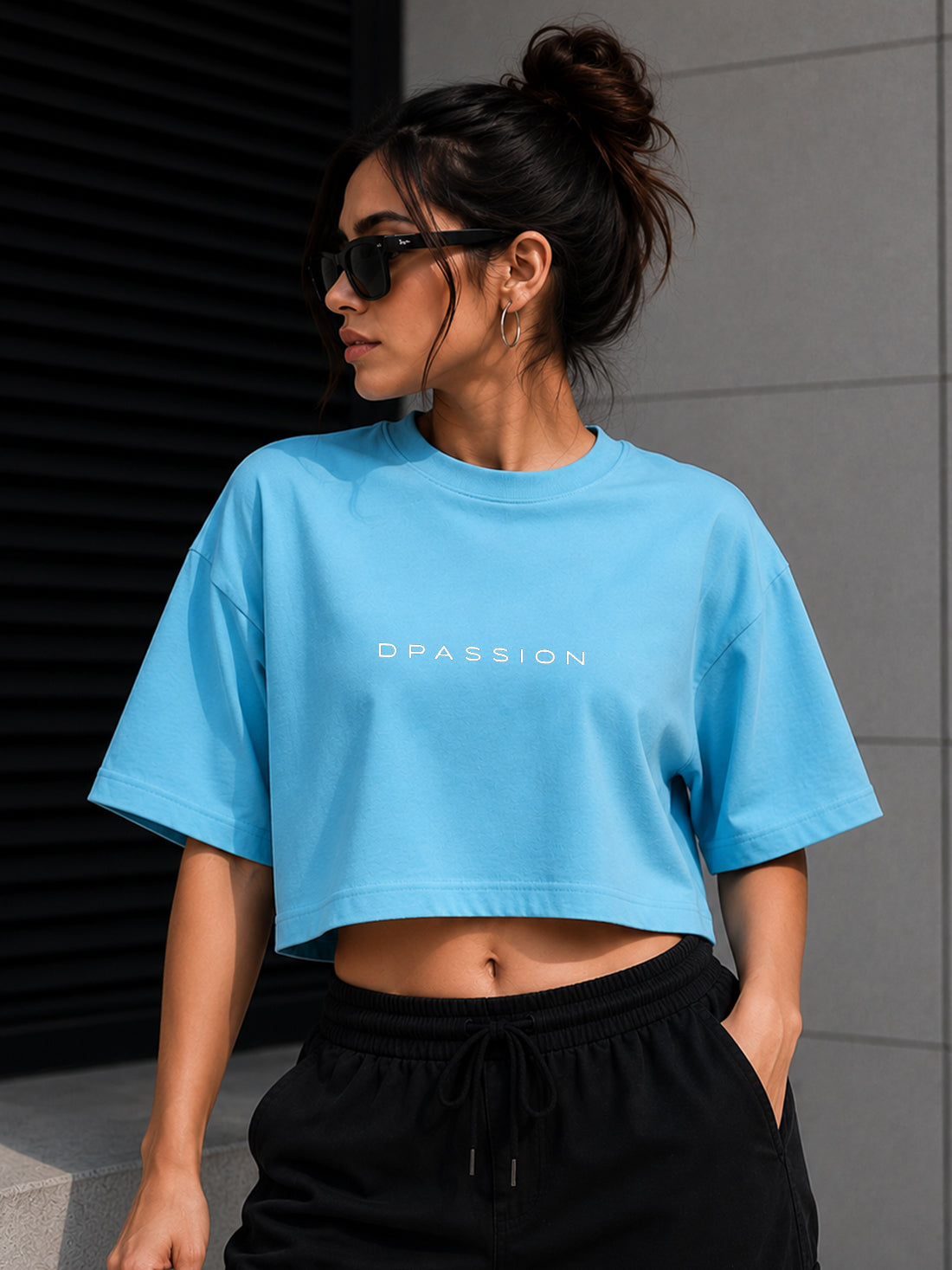 Women's Oversized Crop T-Shirt | Premium Cotton Manufacturer India