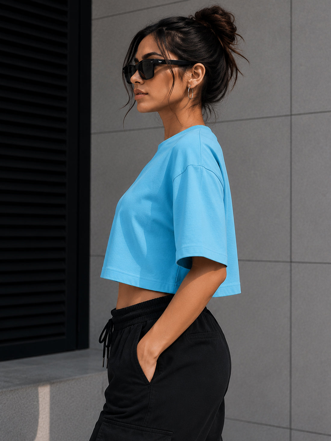 Women's Oversized Crop T-Shirt | Premium Cotton Manufacturer India