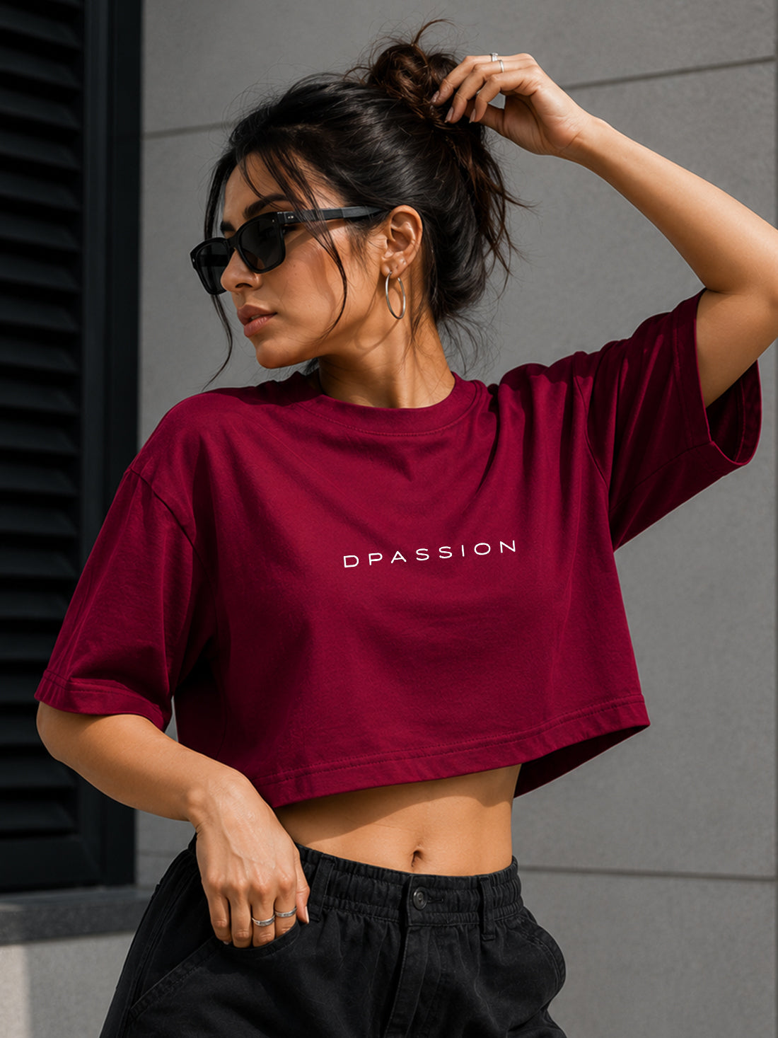 Women's Oversized Crop T-Shirt | Premium Cotton Manufacturer India