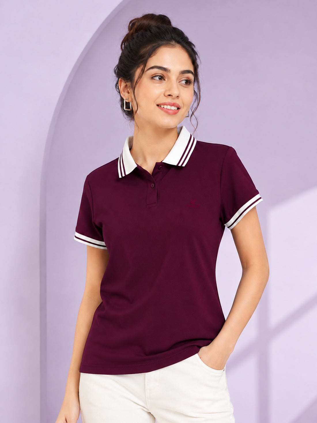Women’s Premium Polo T-Shirt | Contrast Collar & Cuffs | Wholesale Manufacturer & Supplier