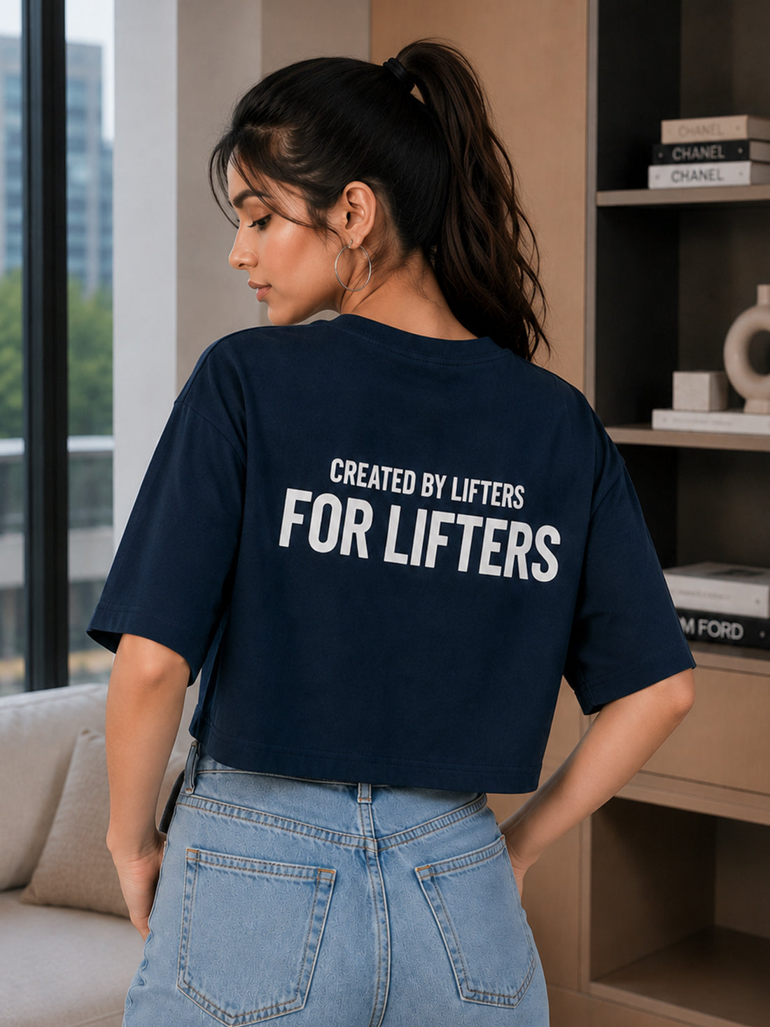 Women's Oversized Crop T-Shirt | Premium Cotton Manufacturer India