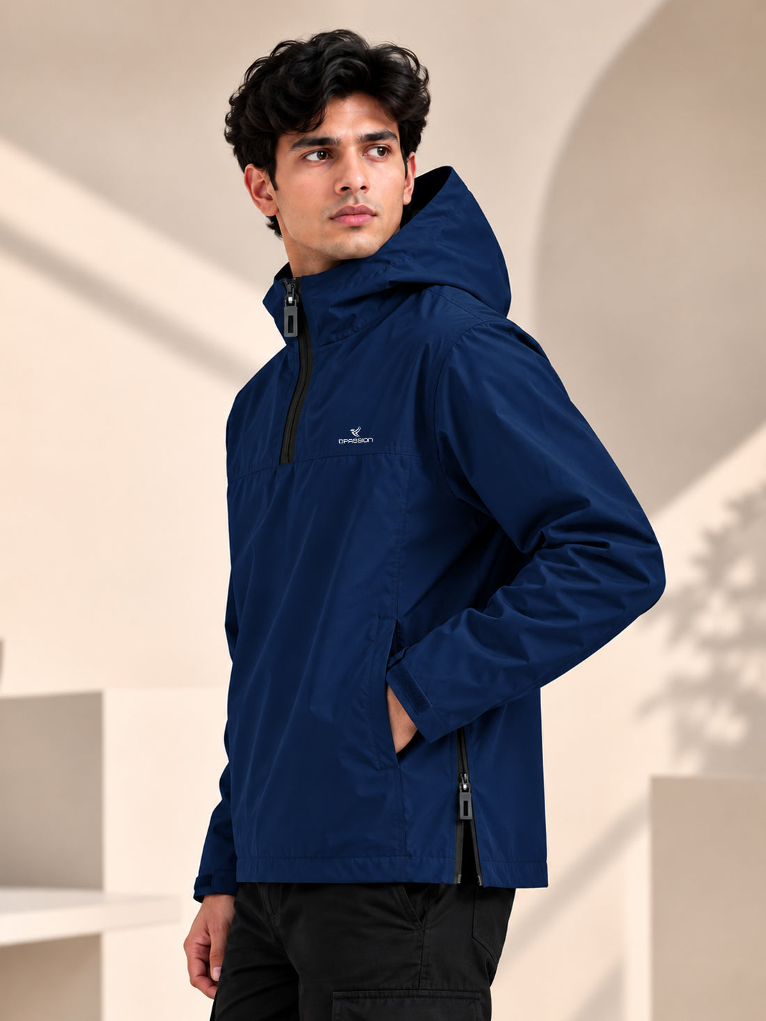 Dpassion Men’s Premium Hooded Windcheater Jacket – Wholesale Manufacturer & Exporter