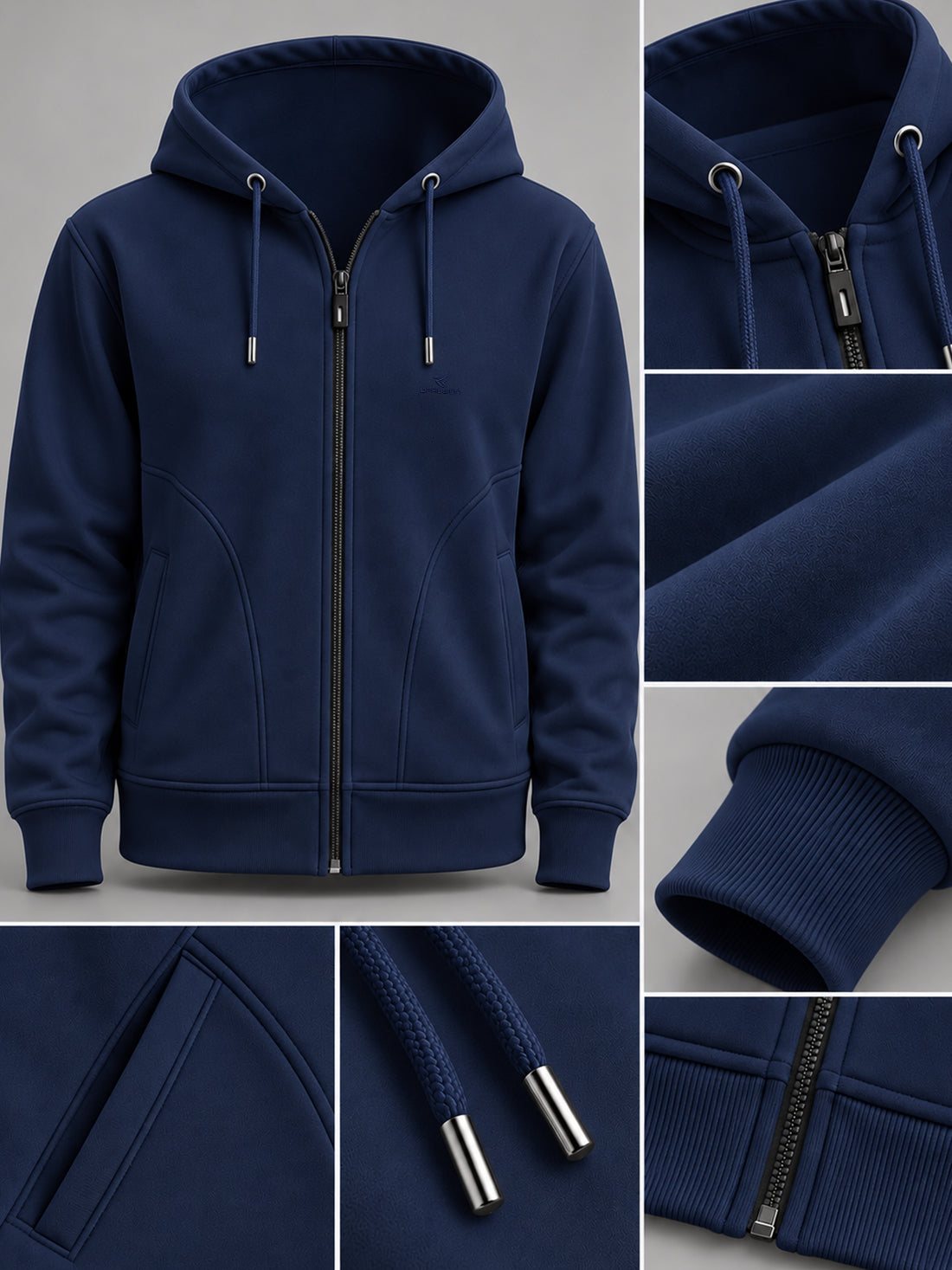 Dpassion Women’s Premium 320 GSM Cotton Fleece Full-Zip Hooded Sweatshirt – Manufacturer, Wholesaler & Exporter